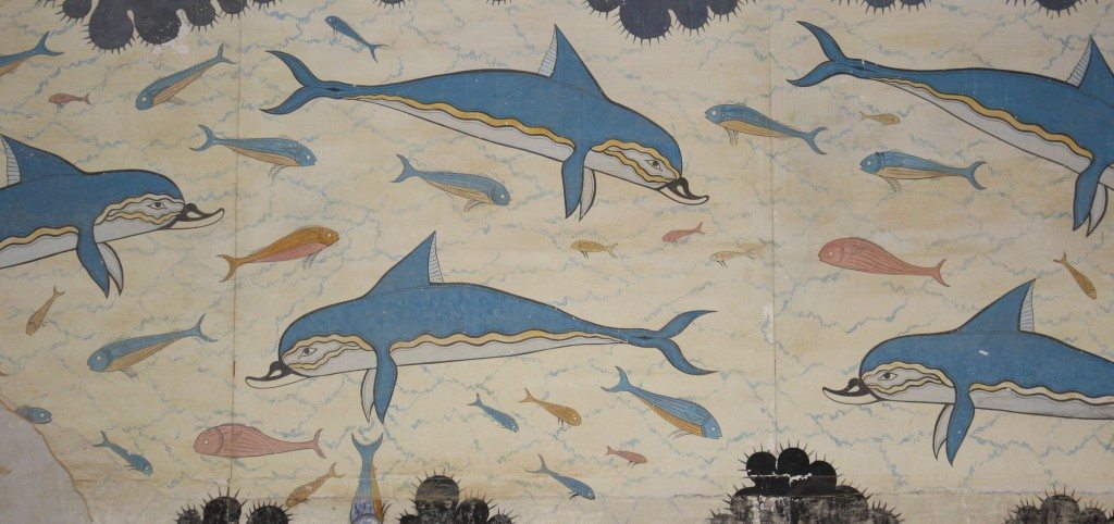 Minoan Dolphin Fresco Crete