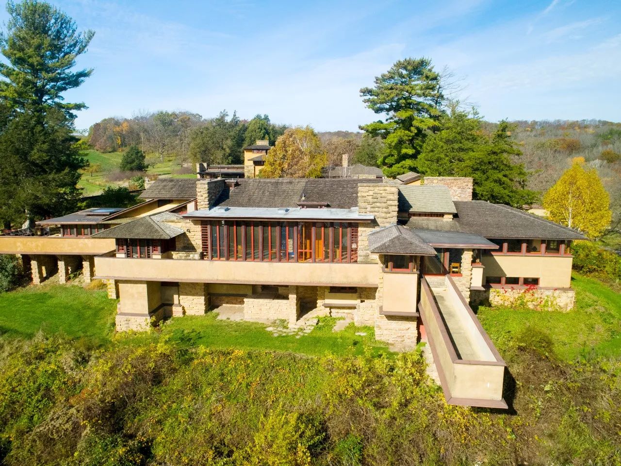 toa nha Taliesin East Spring Green Wisconsin