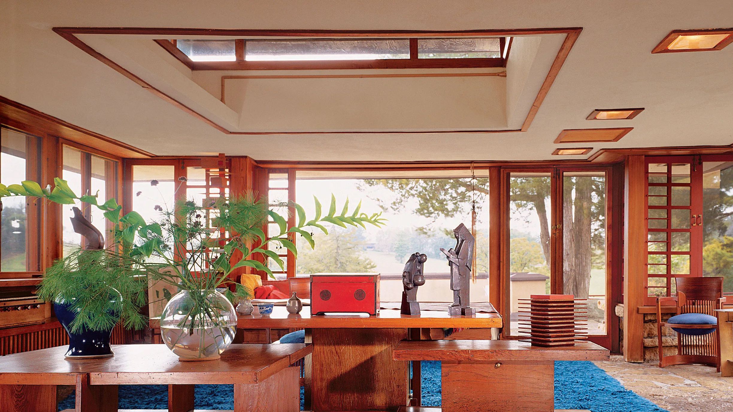 noi that Taliesin East ghe Barrel kien truc su Frank Lloyd Wright