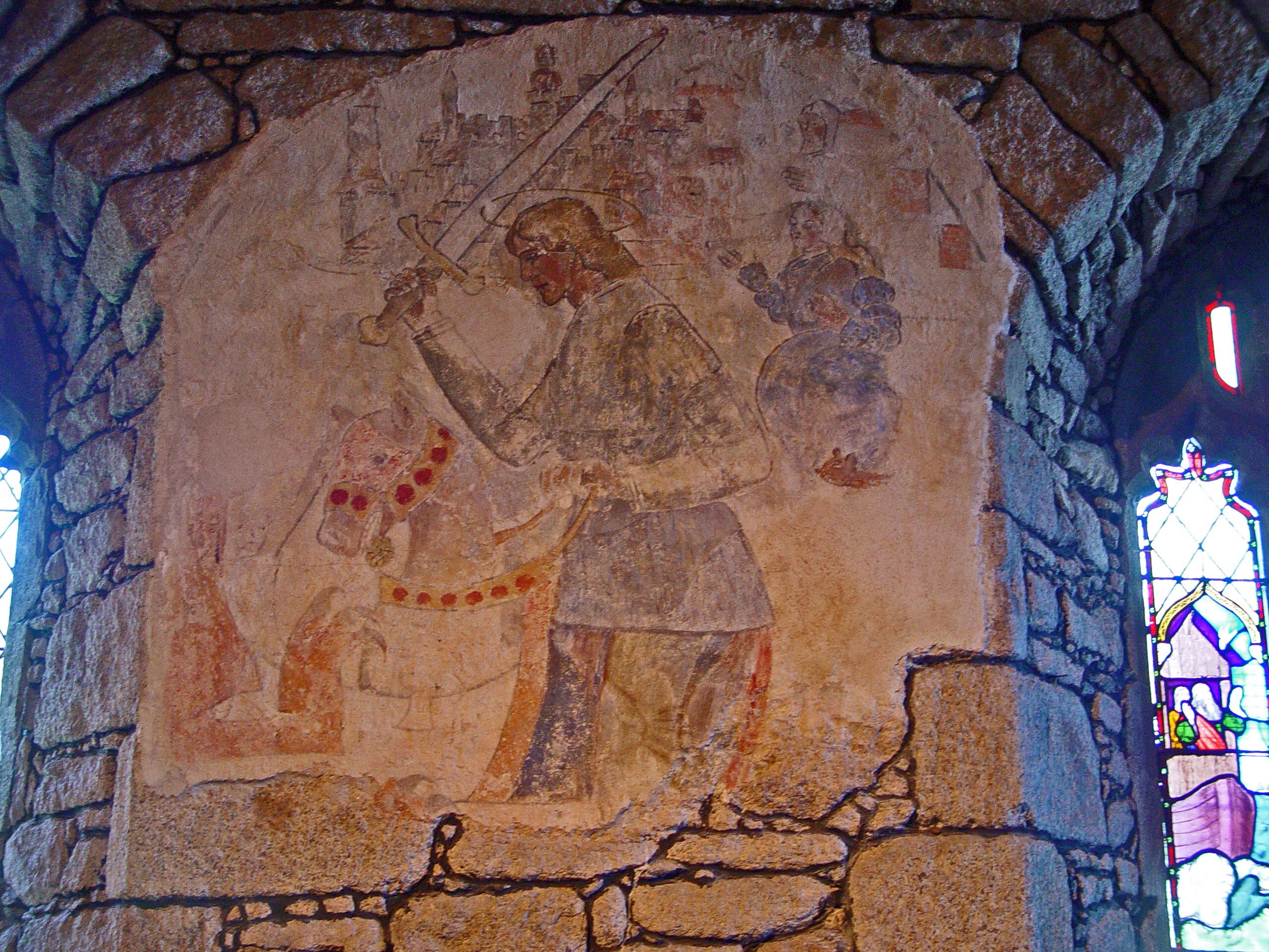 Fresco-secco wall painting ceil painting tranh tuong fresco kho