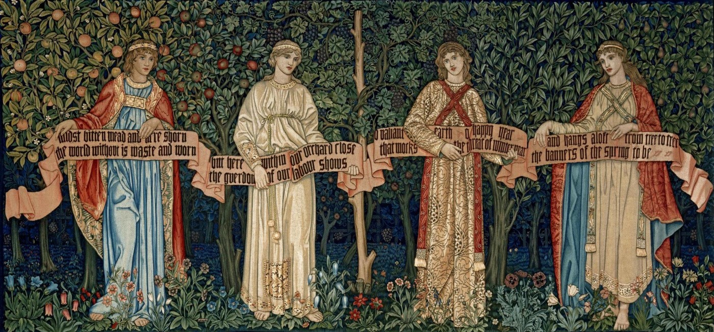 the orchard william morris tranh nghe thuat