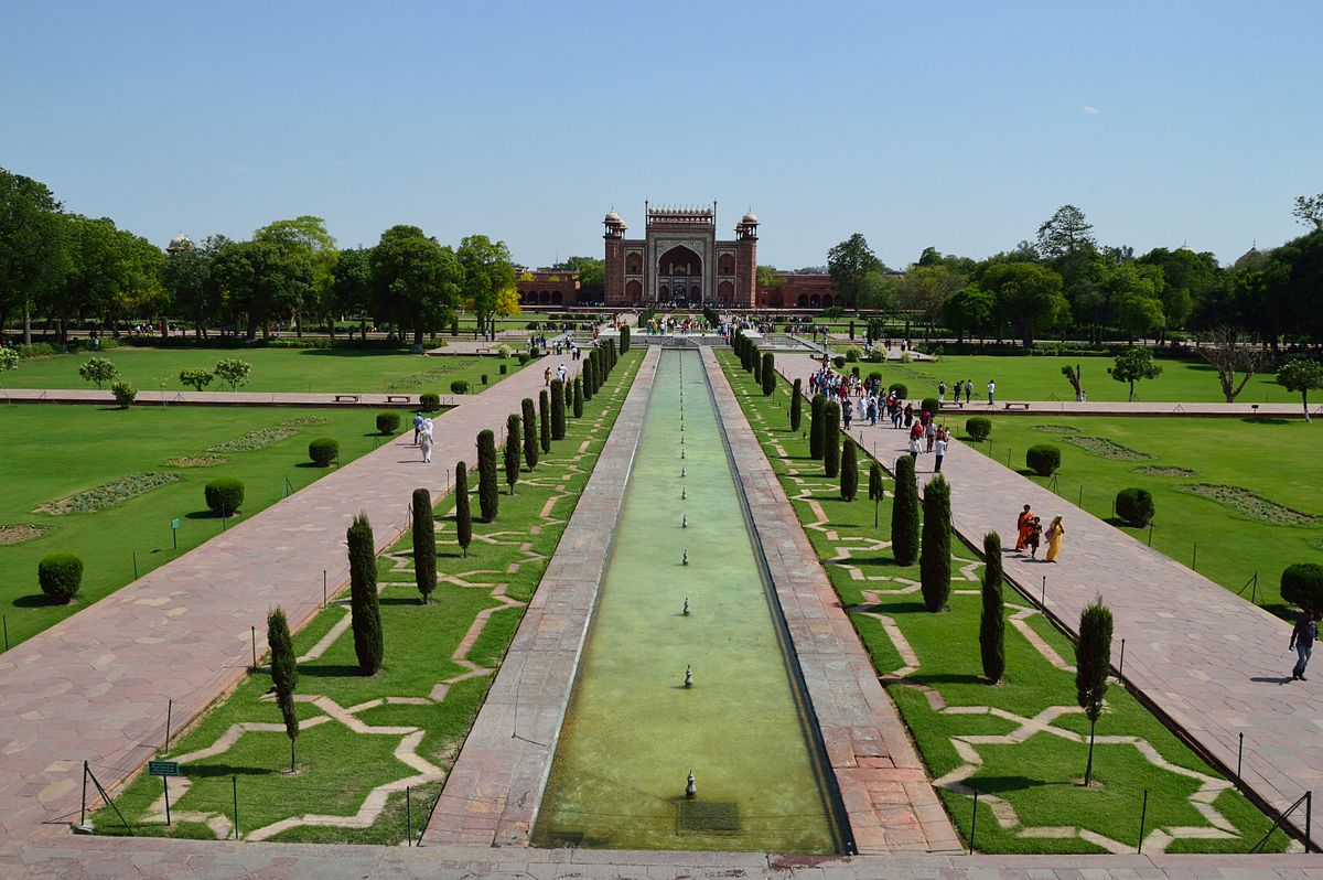 den tho taj mahal kien truc an do san vuon