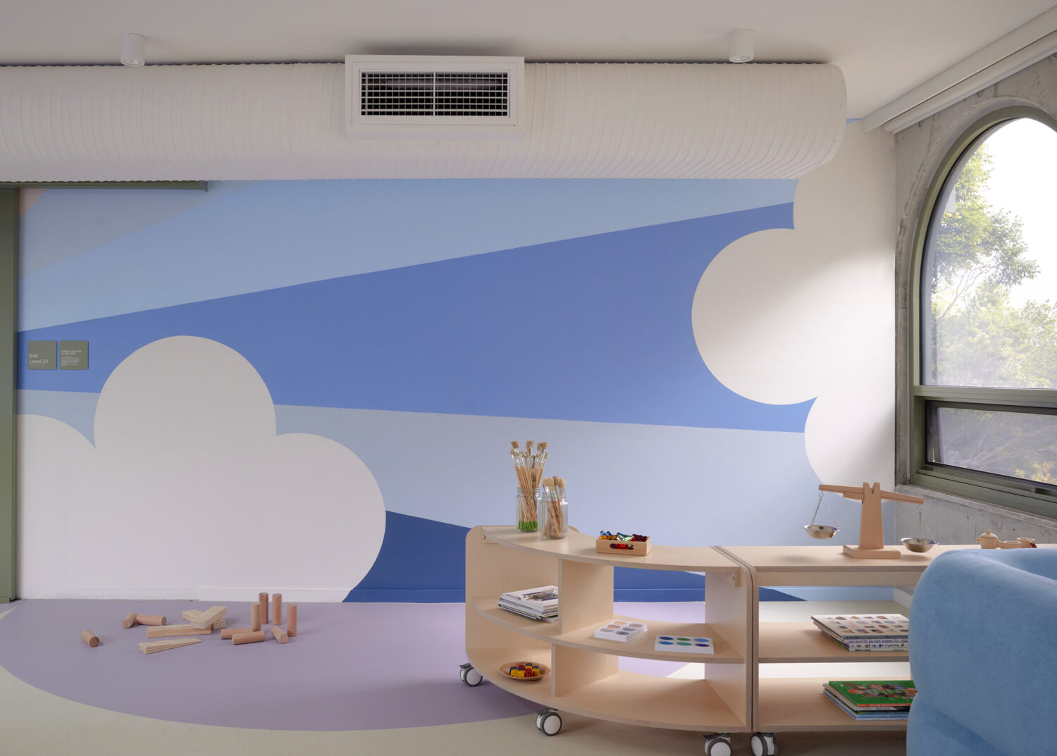 tuong hoa tiet dam may Harbour Early Learning Melbourne Danielle Brustman SJB Architects Supercontext Architecture