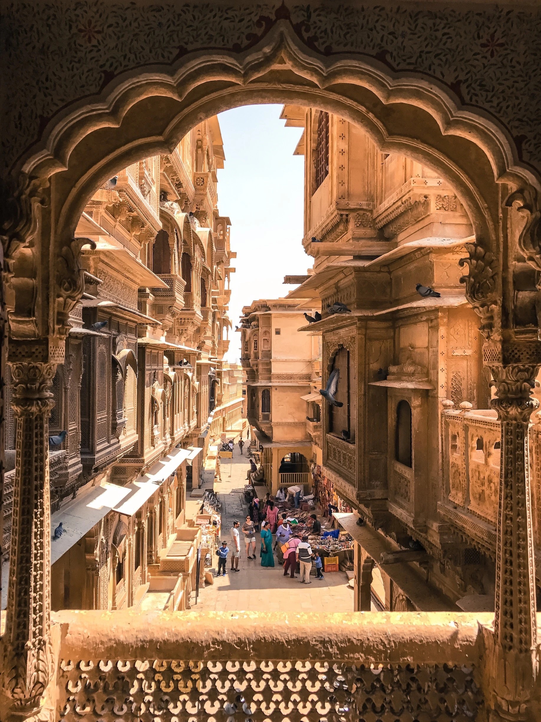 thu cong cham khac an do haveli kien truc di san
