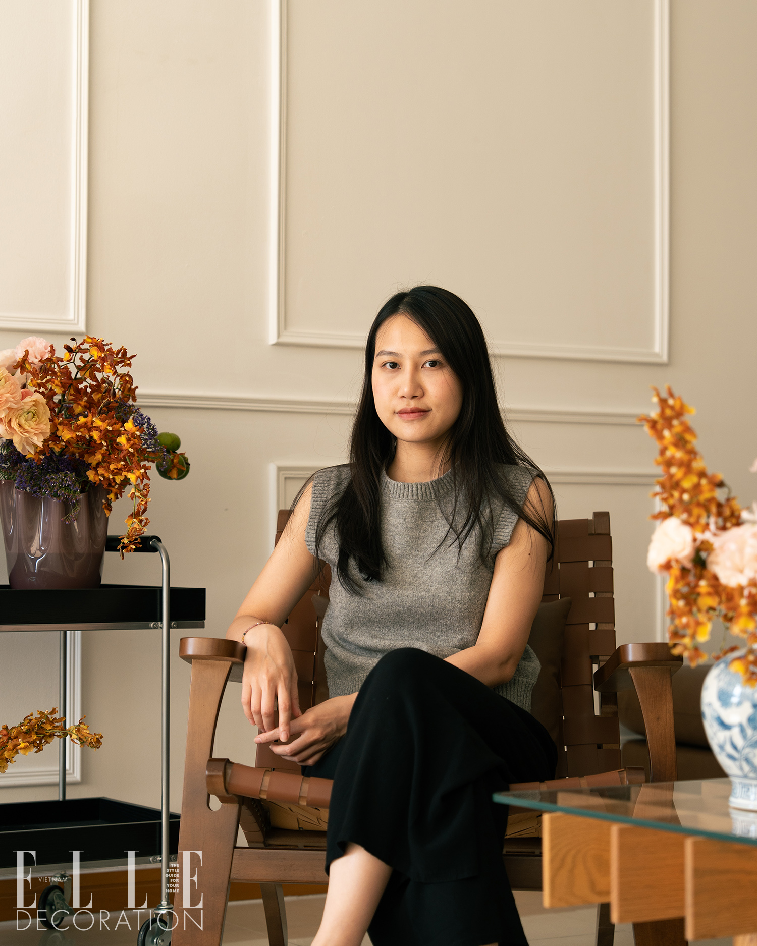 Minh Ngoc Maison Meng cam hoa