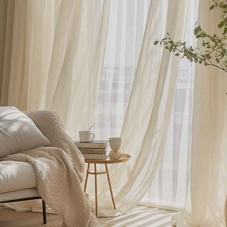 phong khach noi that curtain