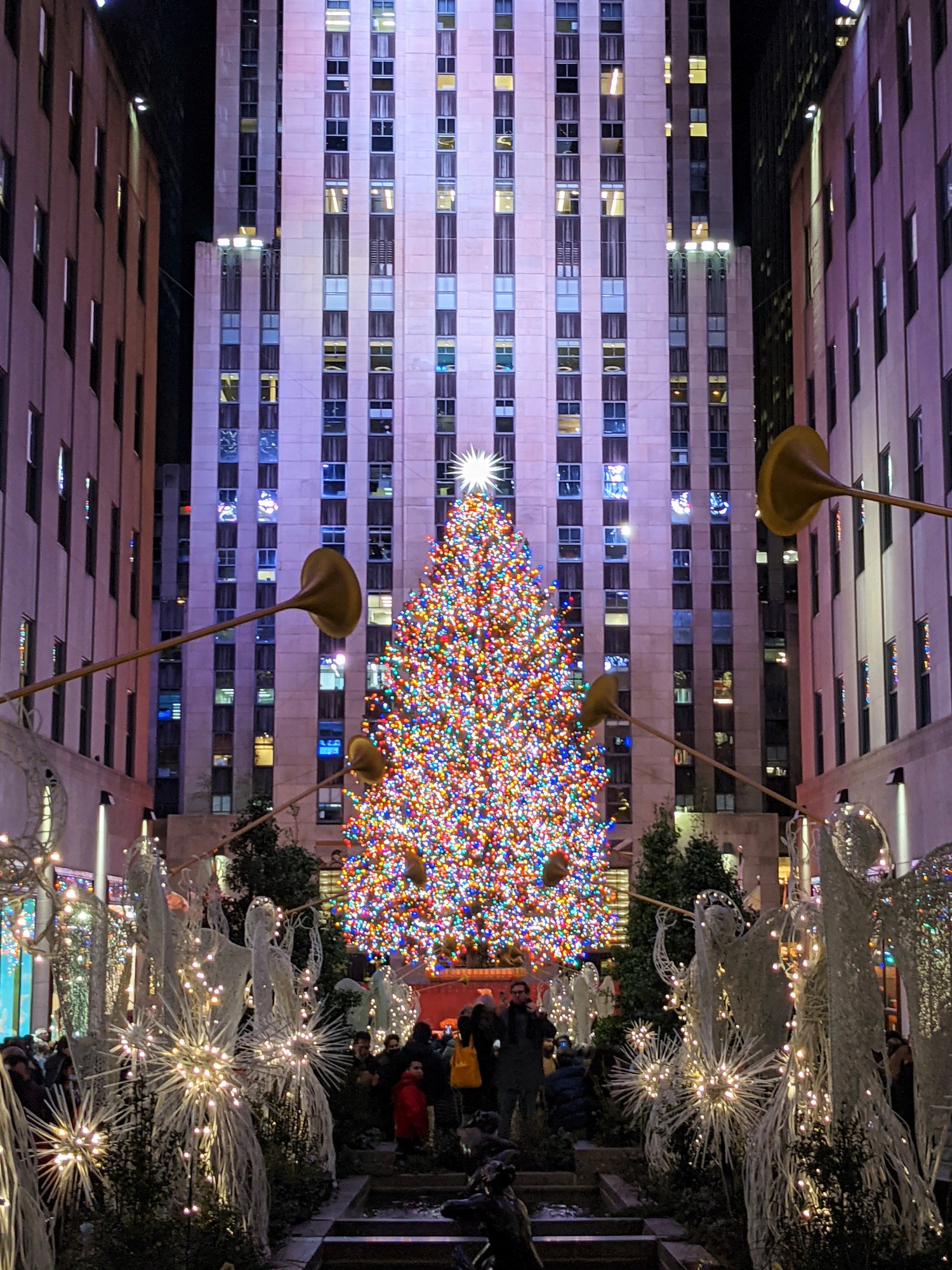cay thong giang sinh new york rockefeller
