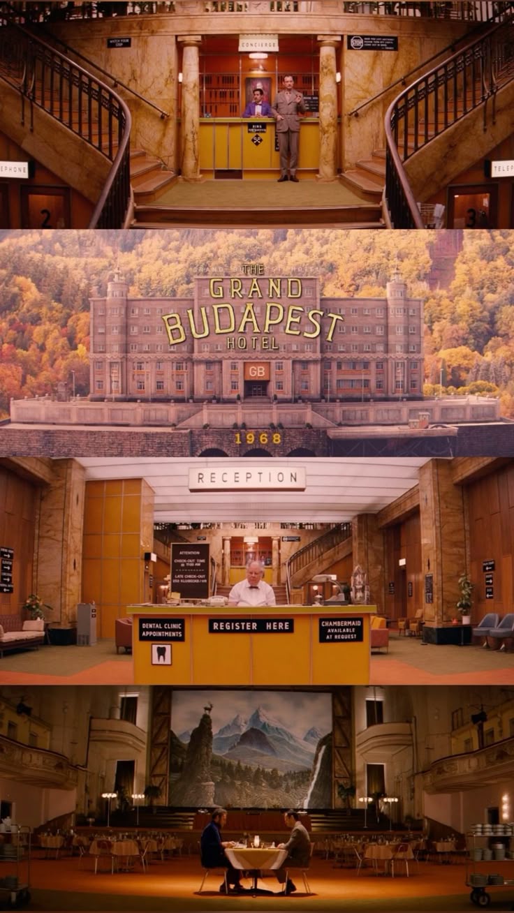 thiet ke noi that her movie The Grand Budapest Hotel