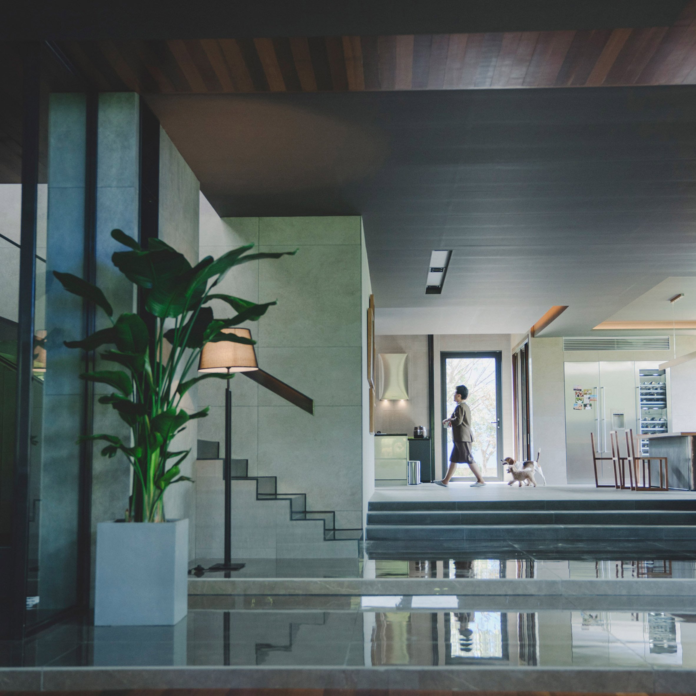 thiet ke boi canh phim anh Parasite dien anh villa