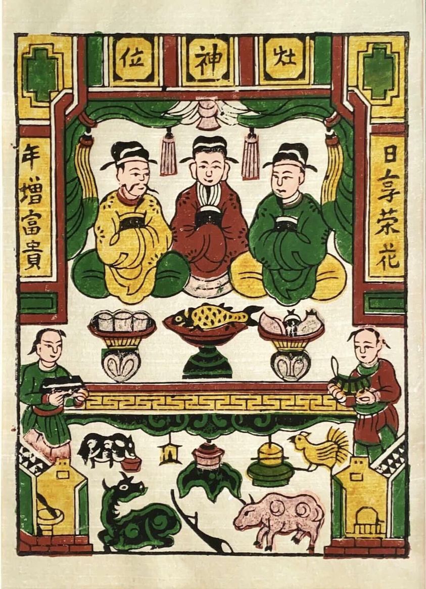 tranh dong ho dong tranh dan gian tao quan huyen tich hai ong mot ba