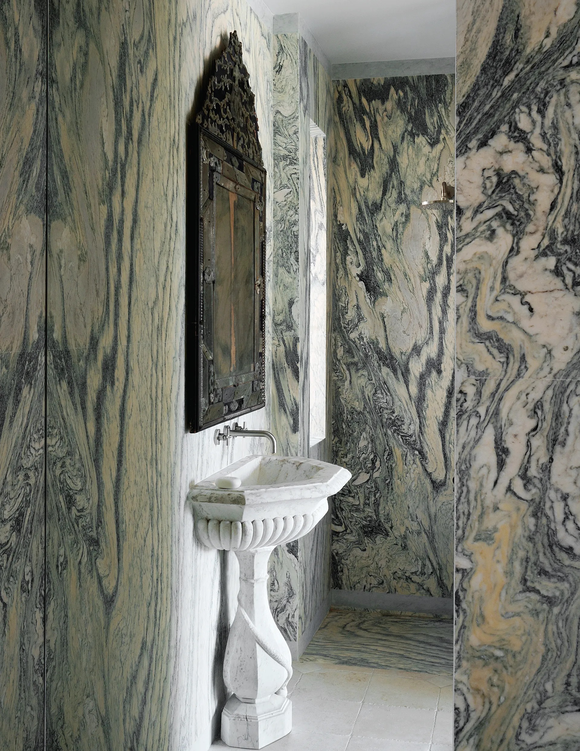 thiet ke phong tam art deco Marinella studio Ebur Paris Cipollino