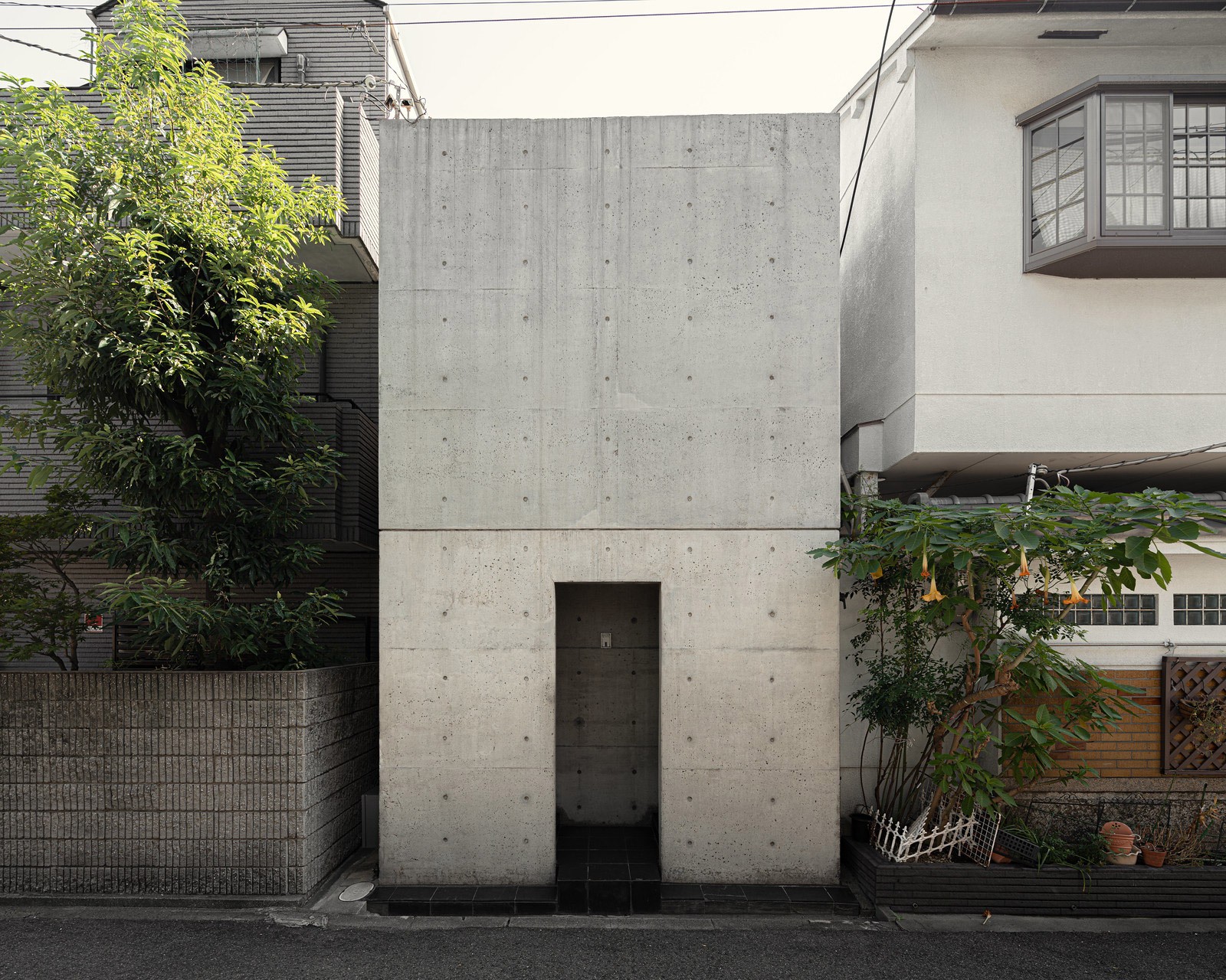 row house tadao ando kien truc be tong