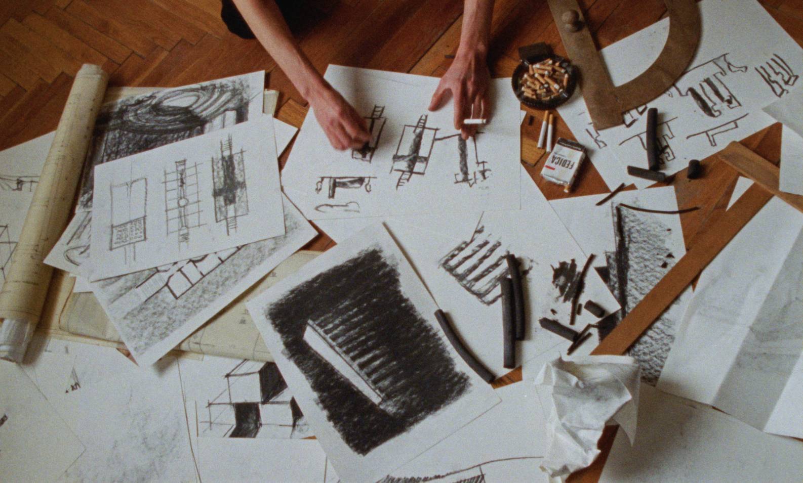 boi canh phim the brutalist scenery