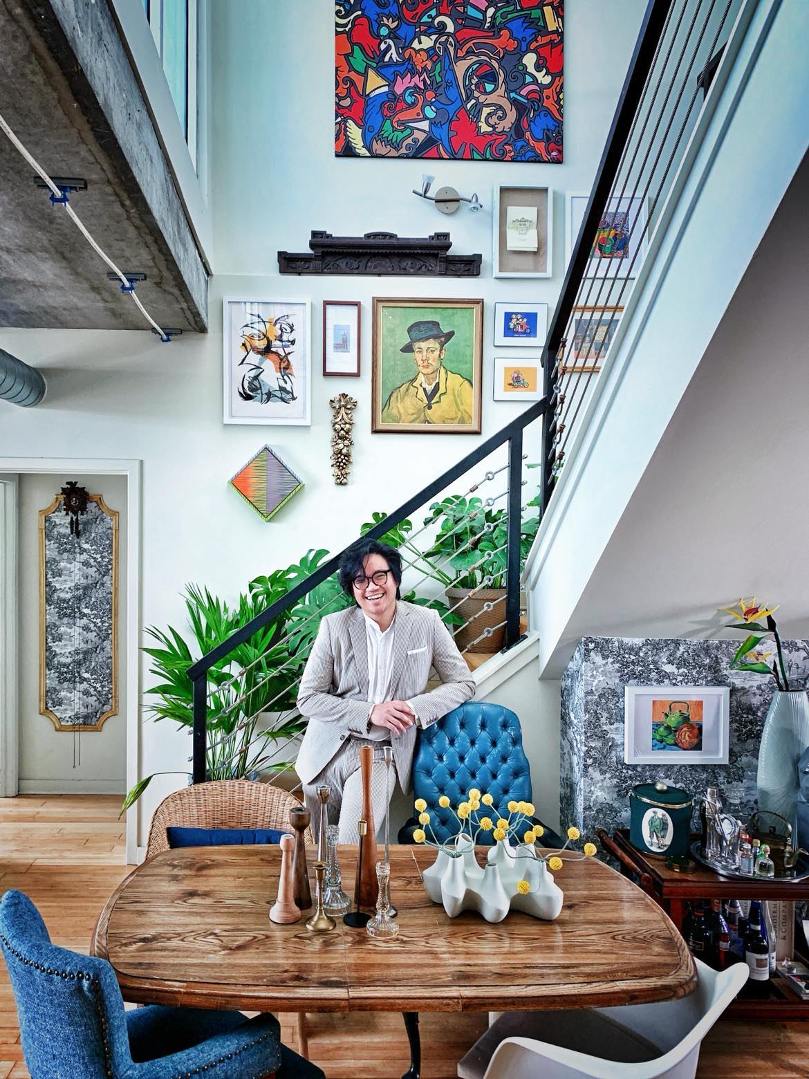 noi that cau thang tranh chi thien loft house