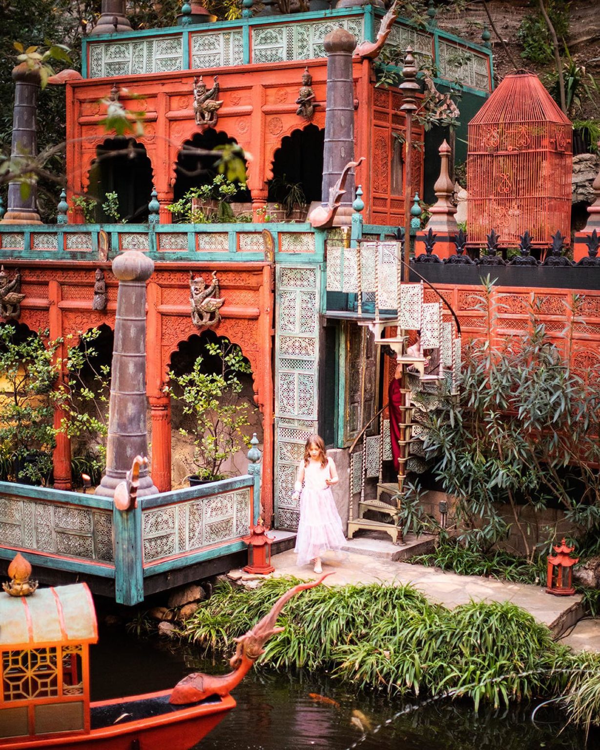 tony duquette Dawnridge vuon ngoai that trang tri noi that