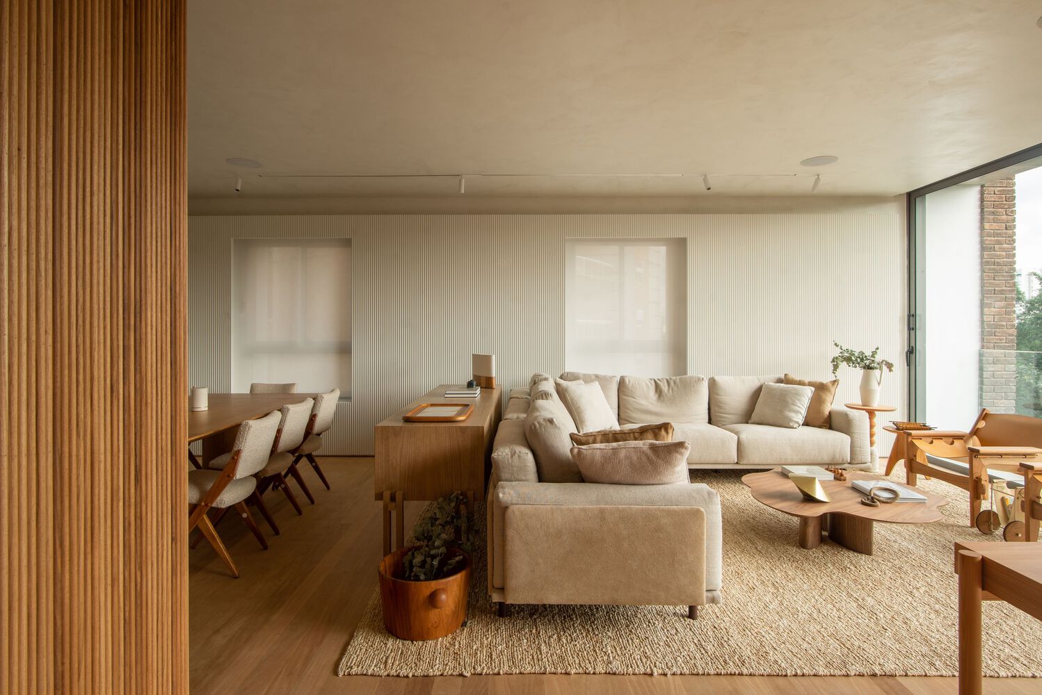 Khong gian song noi that phong khach am em