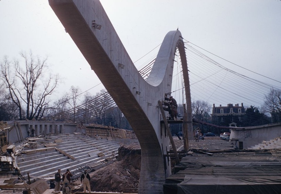 kien truc dieu khac architecture sculpture Eero Saarinen hockey Ingalls Yale New Haven Connecticut
