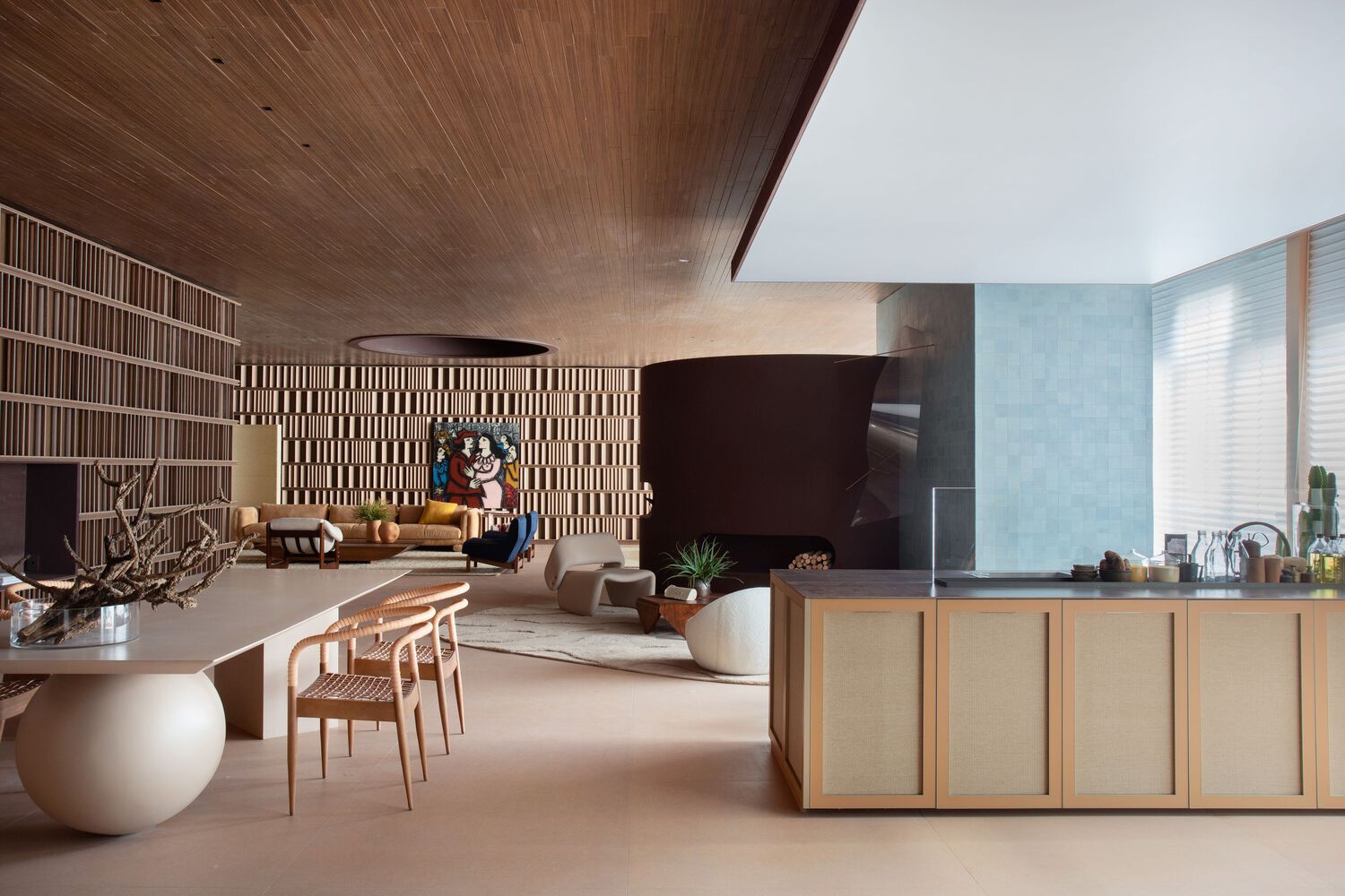 Sertão Portinari Installation noi that phong khach tran go