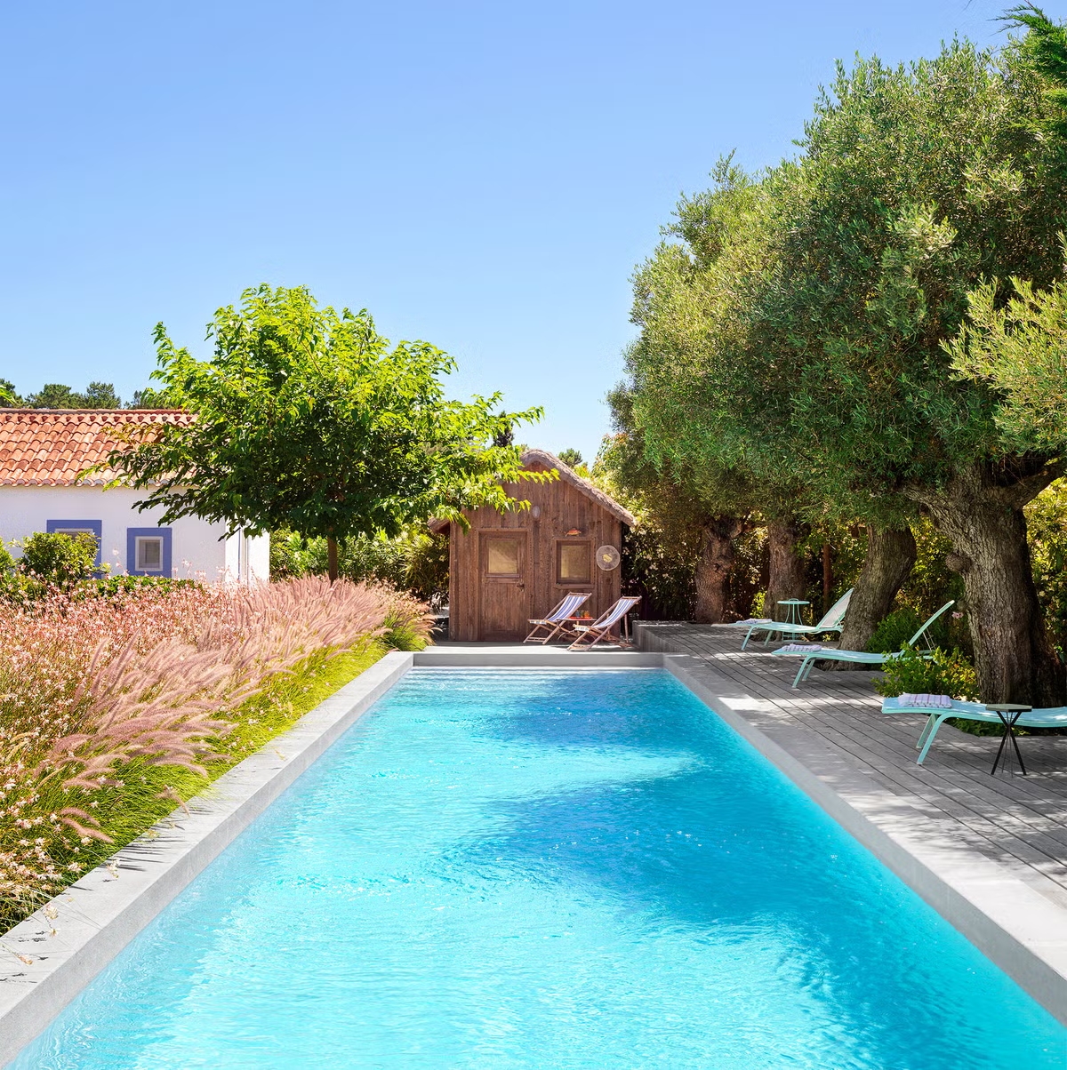 tiled roof house Comporta Portuguese Jacques Grange