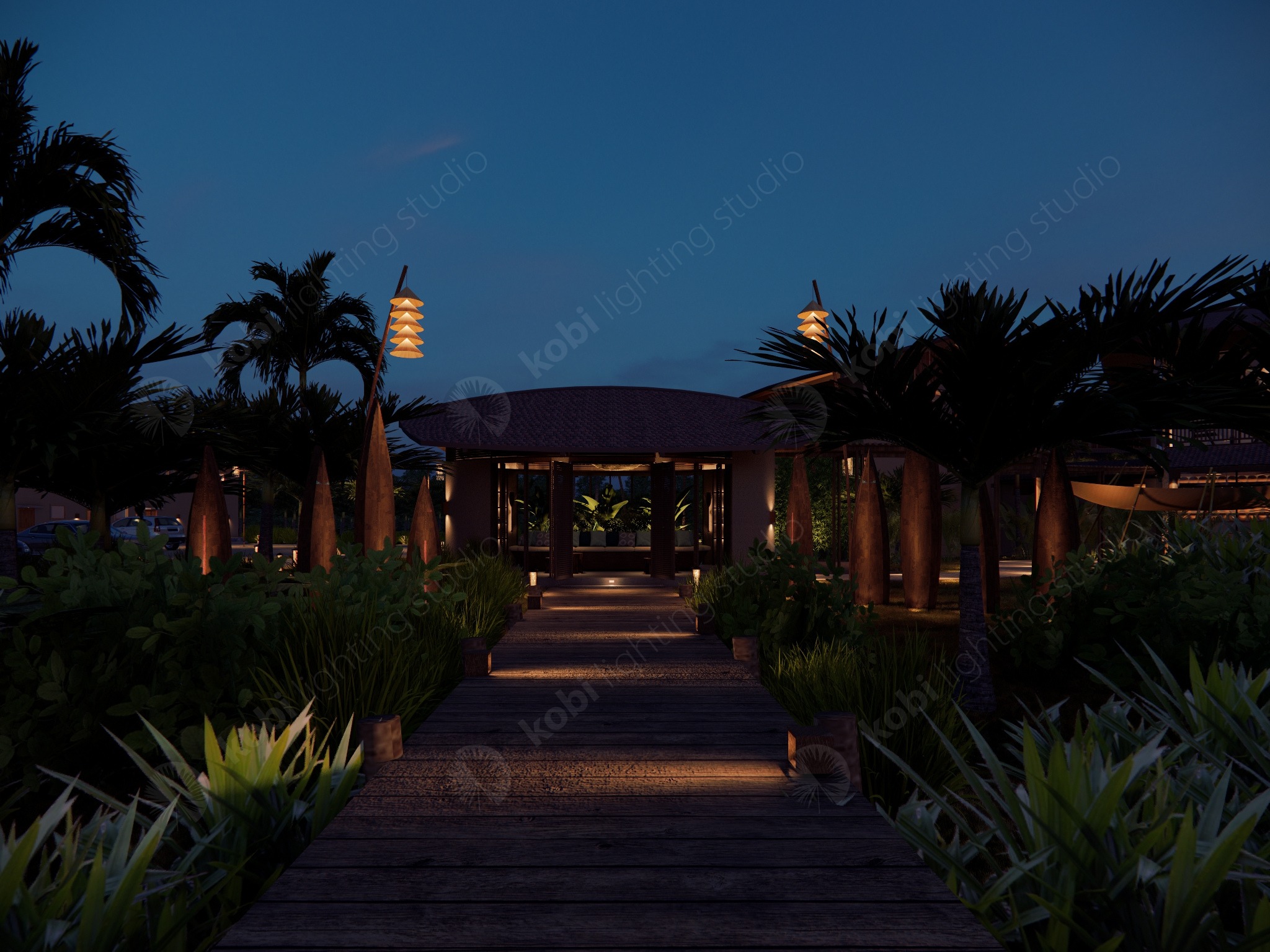 Namia River Resort kobi lighting studio