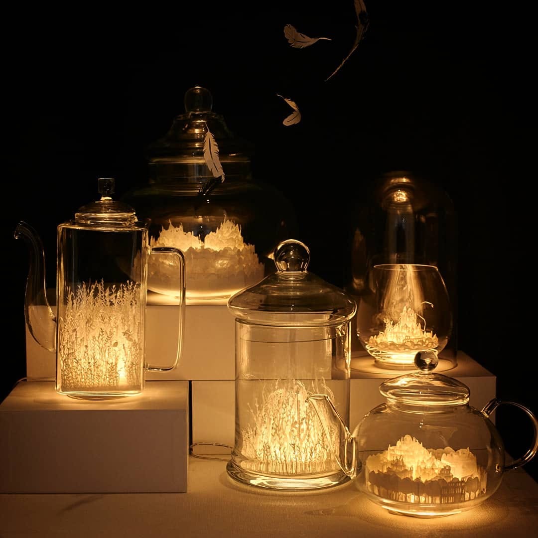 nghe thuat cat giay nhat ban Ayumi Shibata