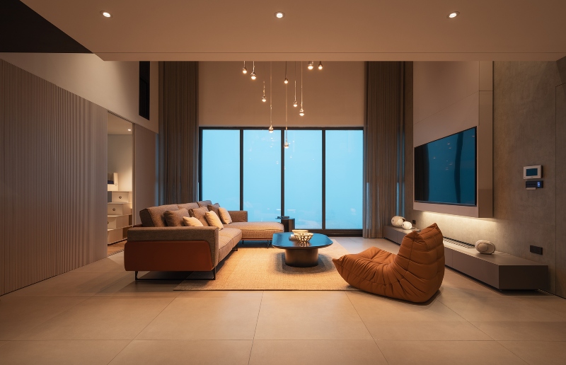 penthouse phong khach anh sang idee architects ment house metropolis