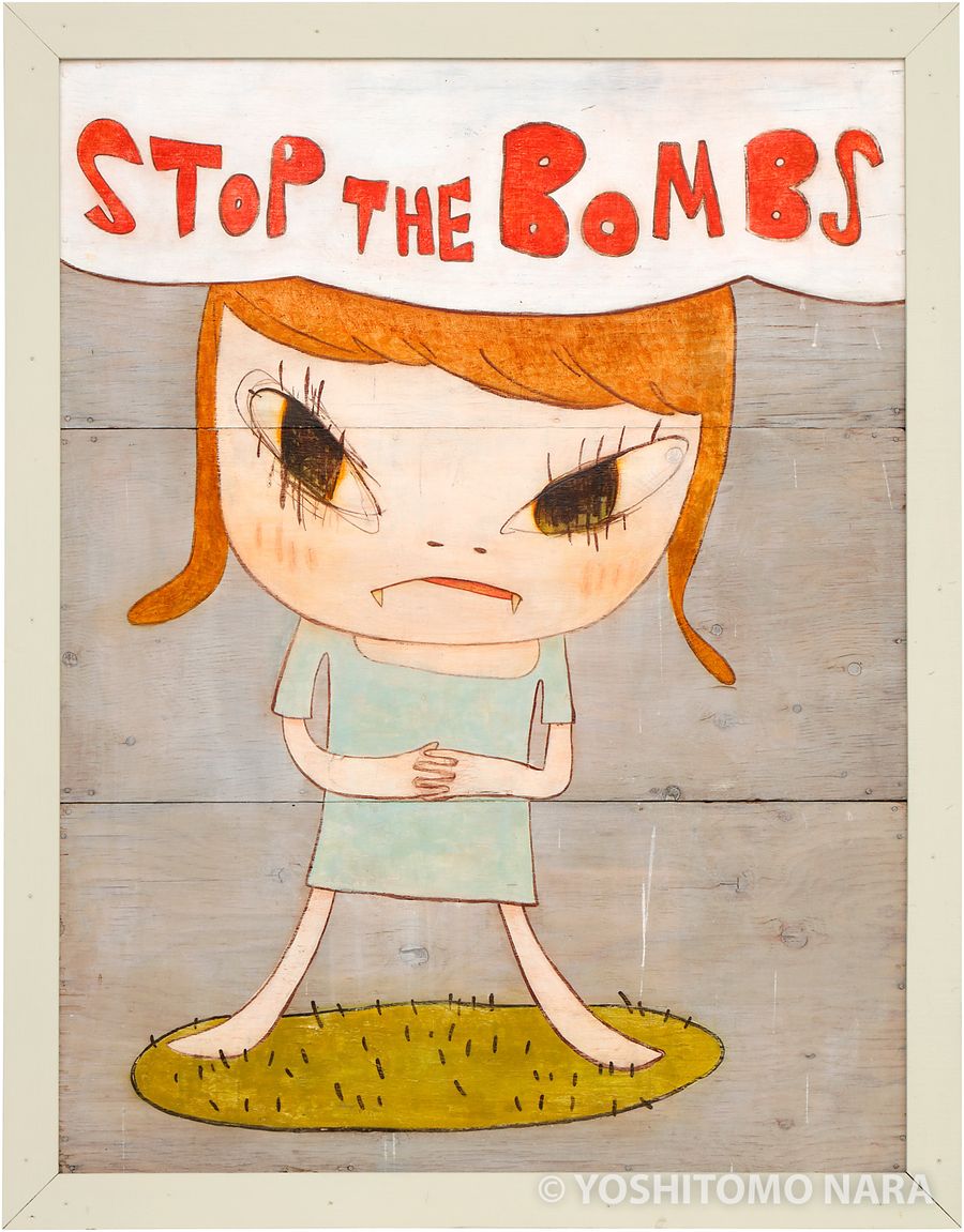 stop the bombs yoshitomo nara nghe thuat duong dai