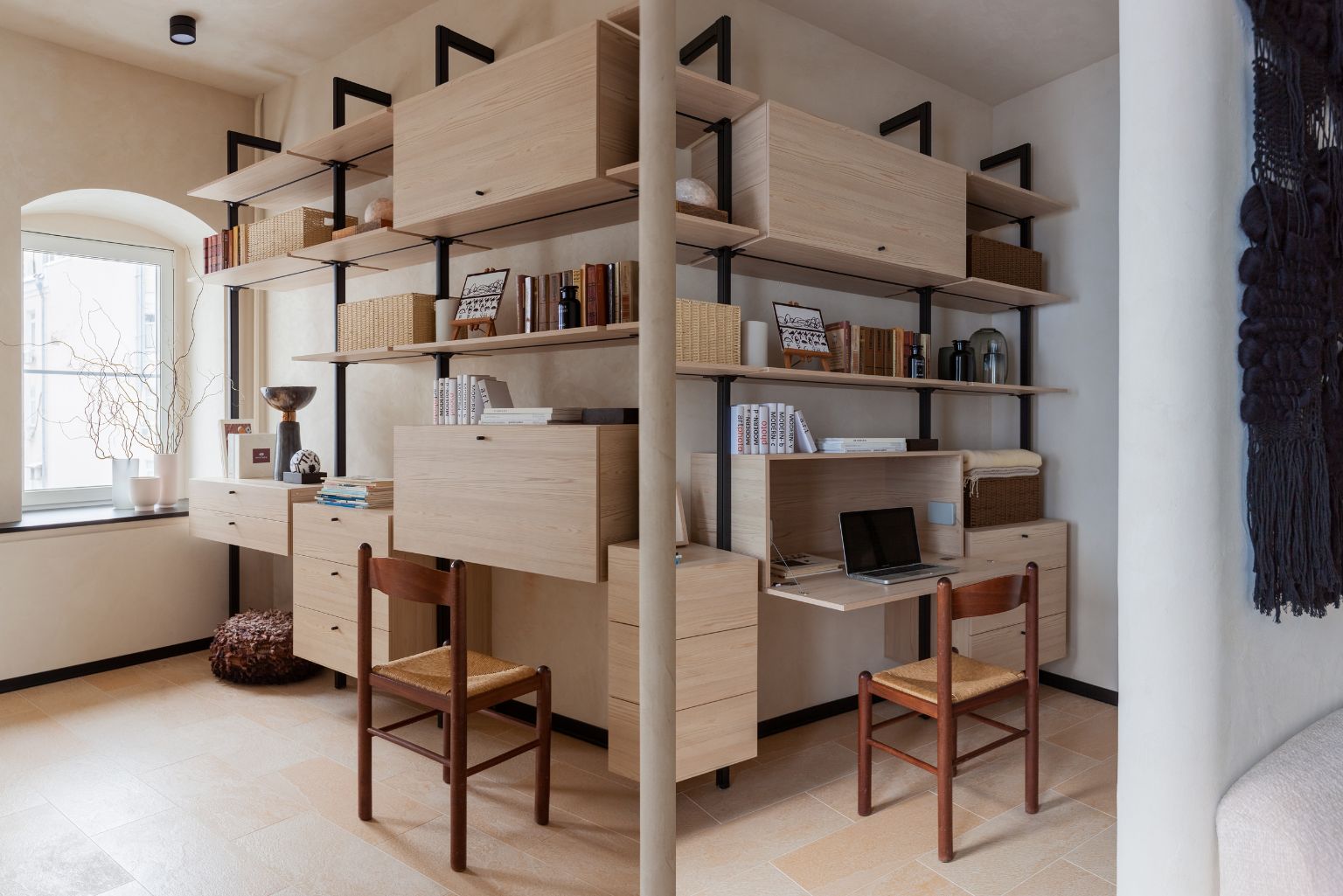 ban hoc phong lam viec can ho moscow Olga Petrova-Podolskaya wabi sabi