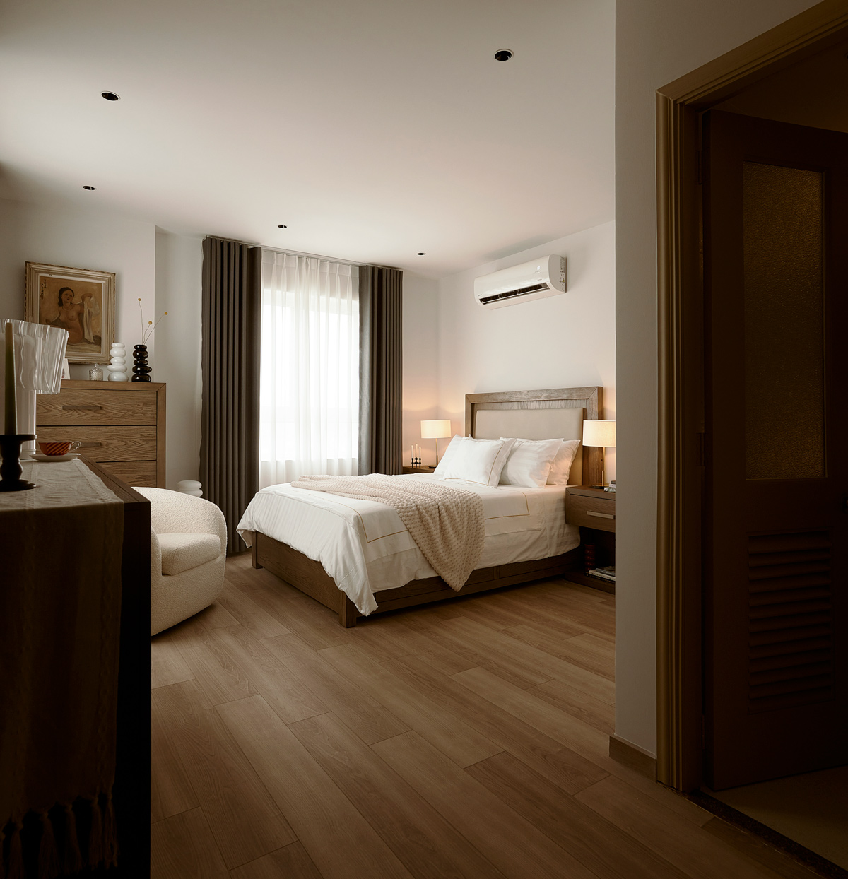 Khong gian can ho quan 4 noi that phong ngu