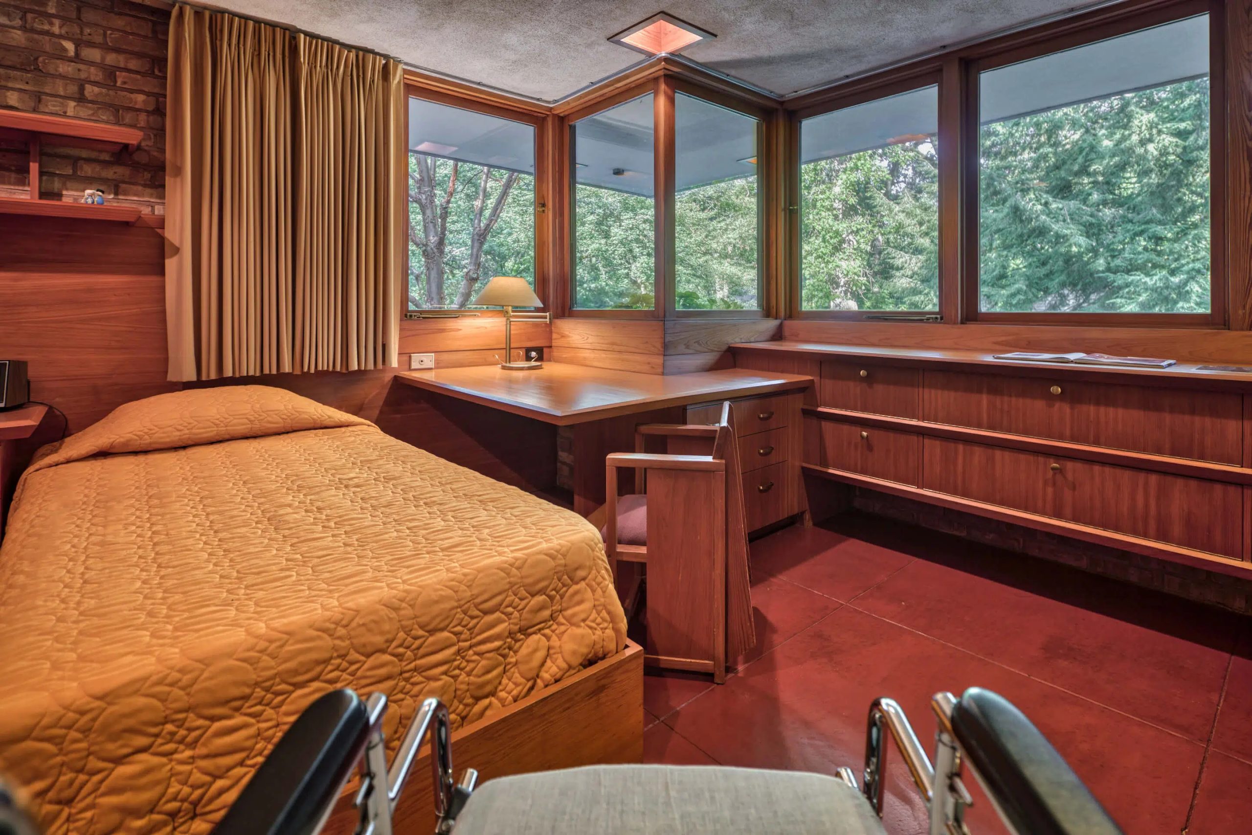 laurent house nha usonian kien truc su noi that phong ngu