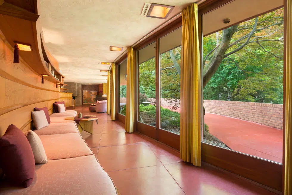 laurent house nha usonian kien truc su frank lloyd wright hanh lang