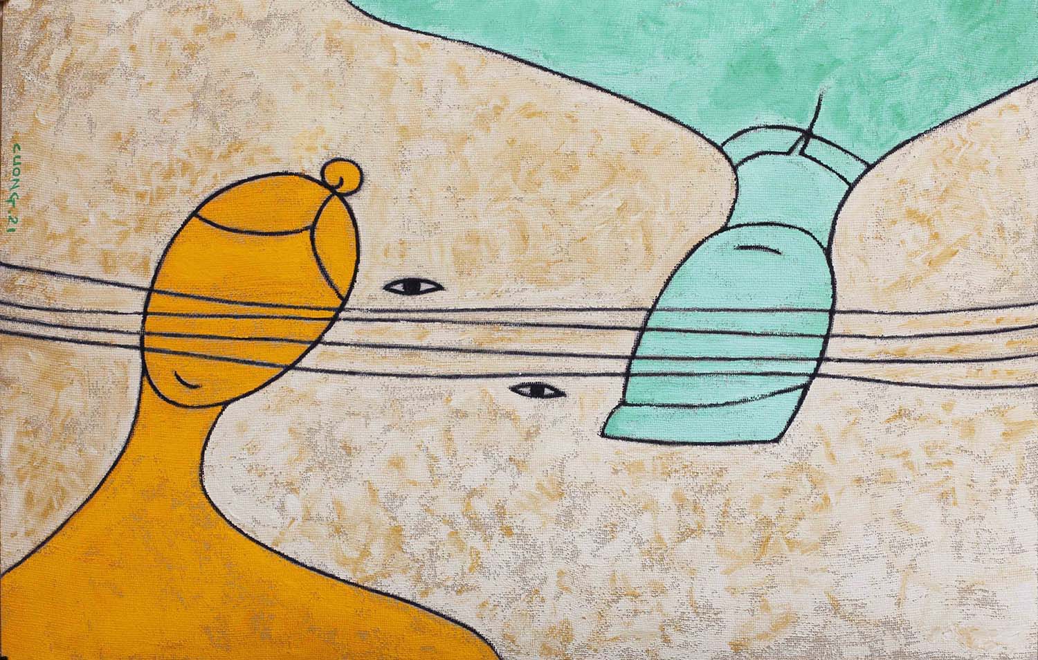 tranh kieu hoa si viet nam 