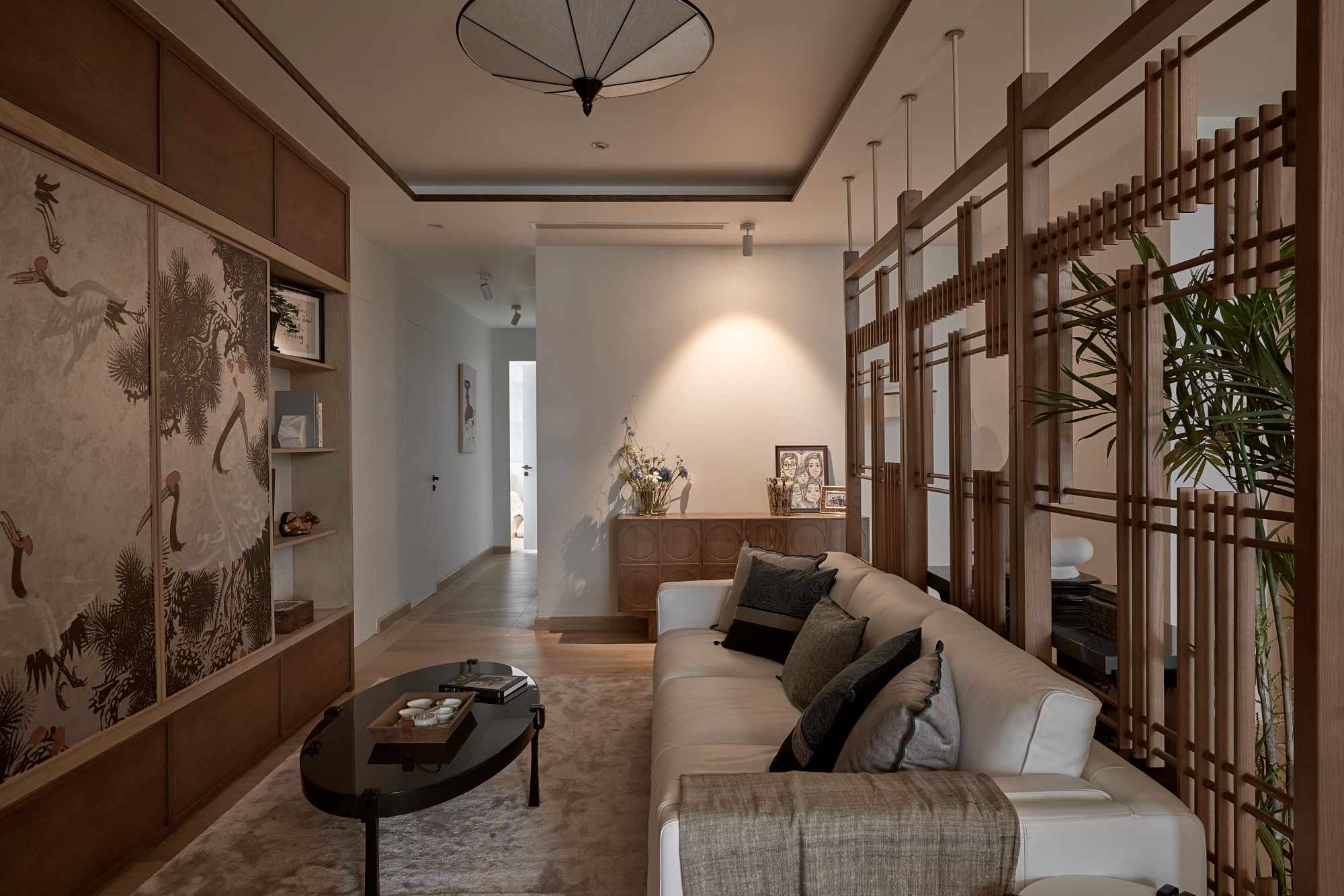 phong khach noi that ke tv can ho ha noi