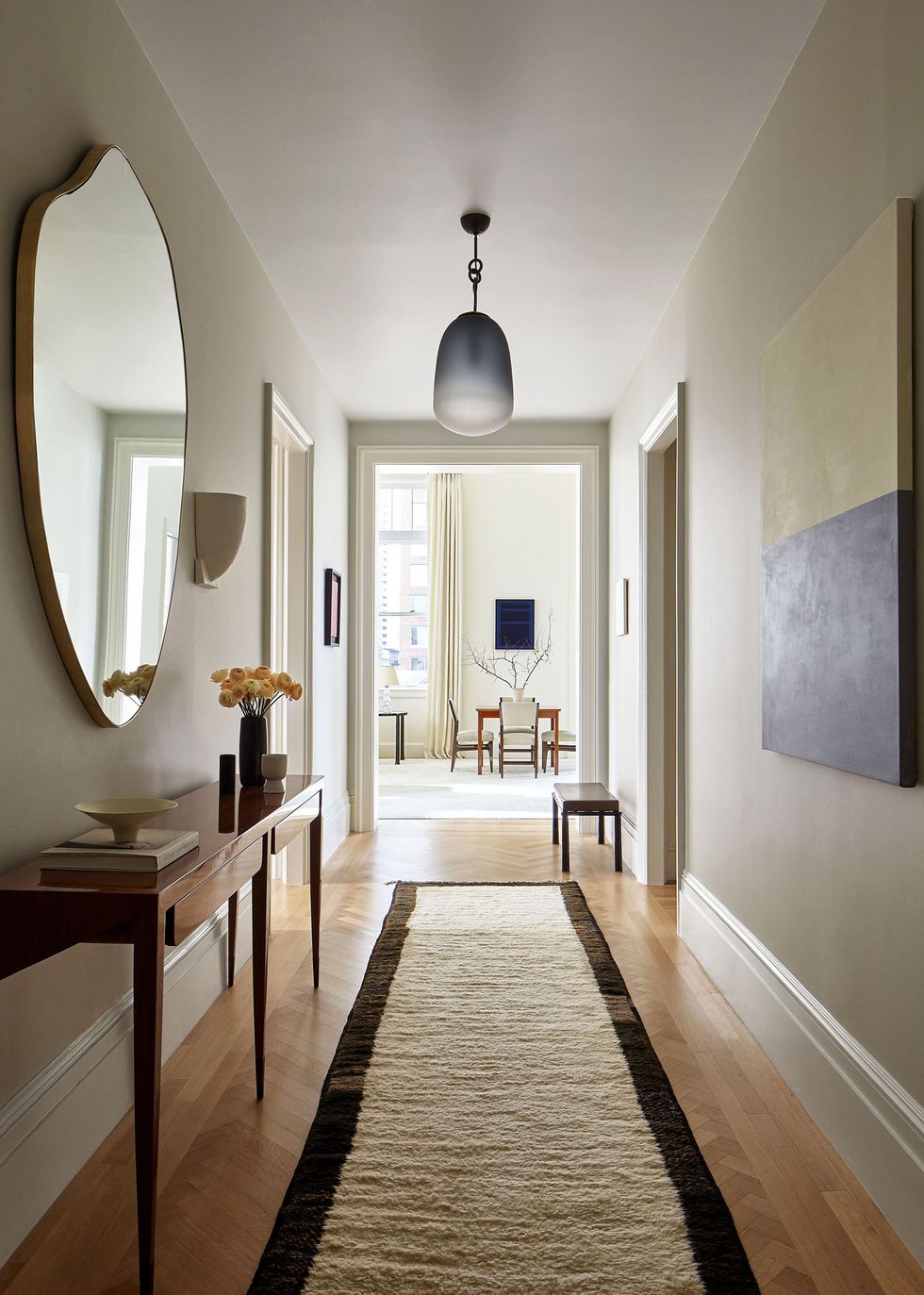 can ho noi that Transitional co dien hien dai hanh lang