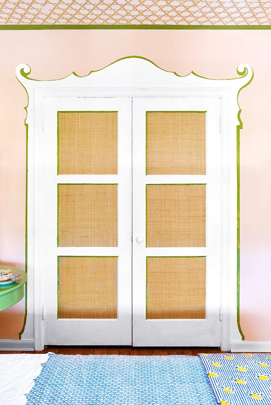 khung cua trang tri door frame decorating idea