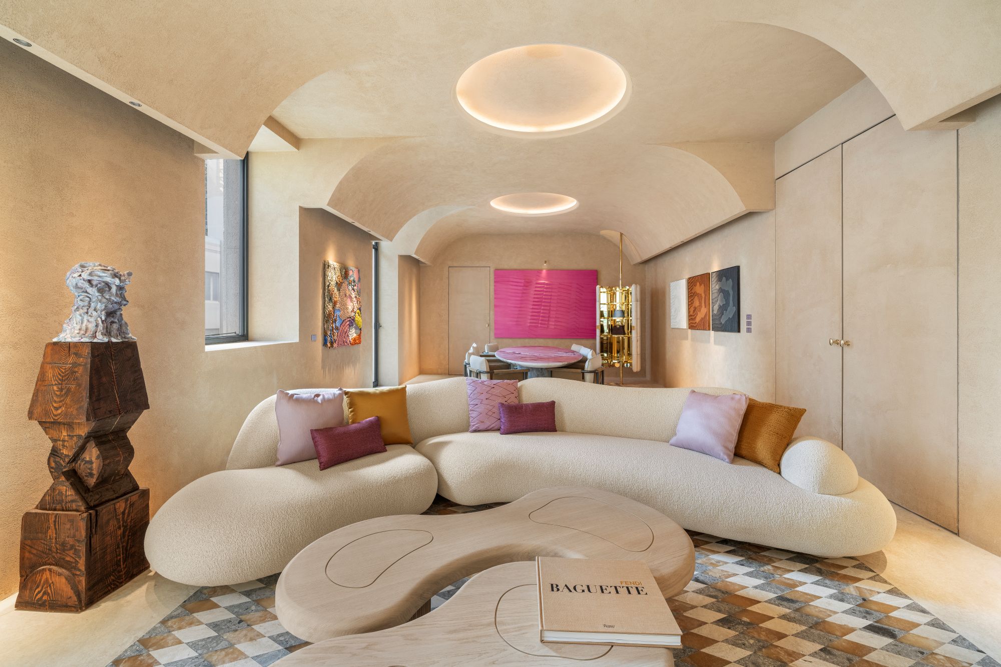 cua hang palazzo fendi milano kien truc mai vom can ho Agostino Bonalumi Arnaldo Pomodoro