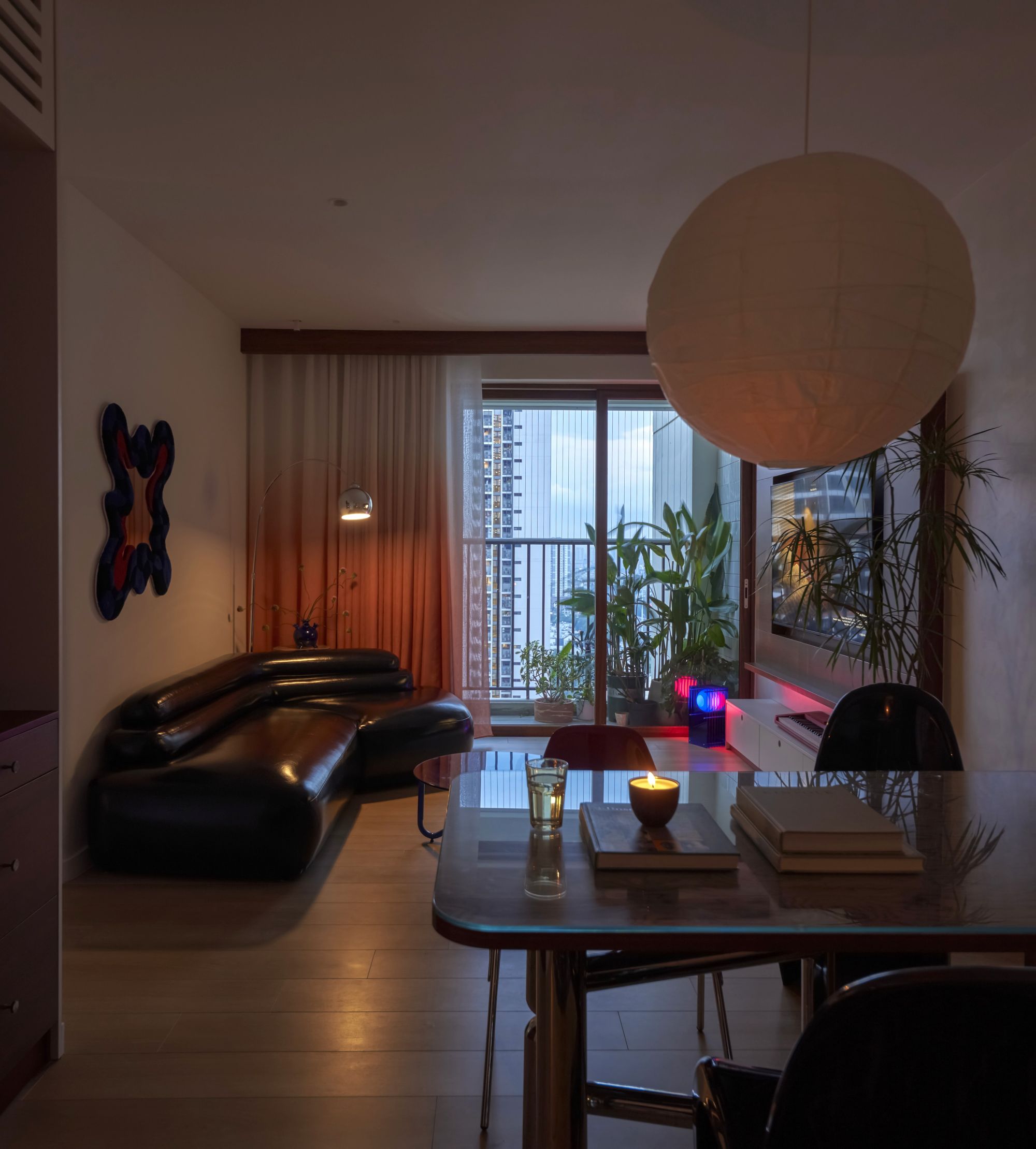 can ho hien dai phong khach noi that mid century modern ca house mooi concept