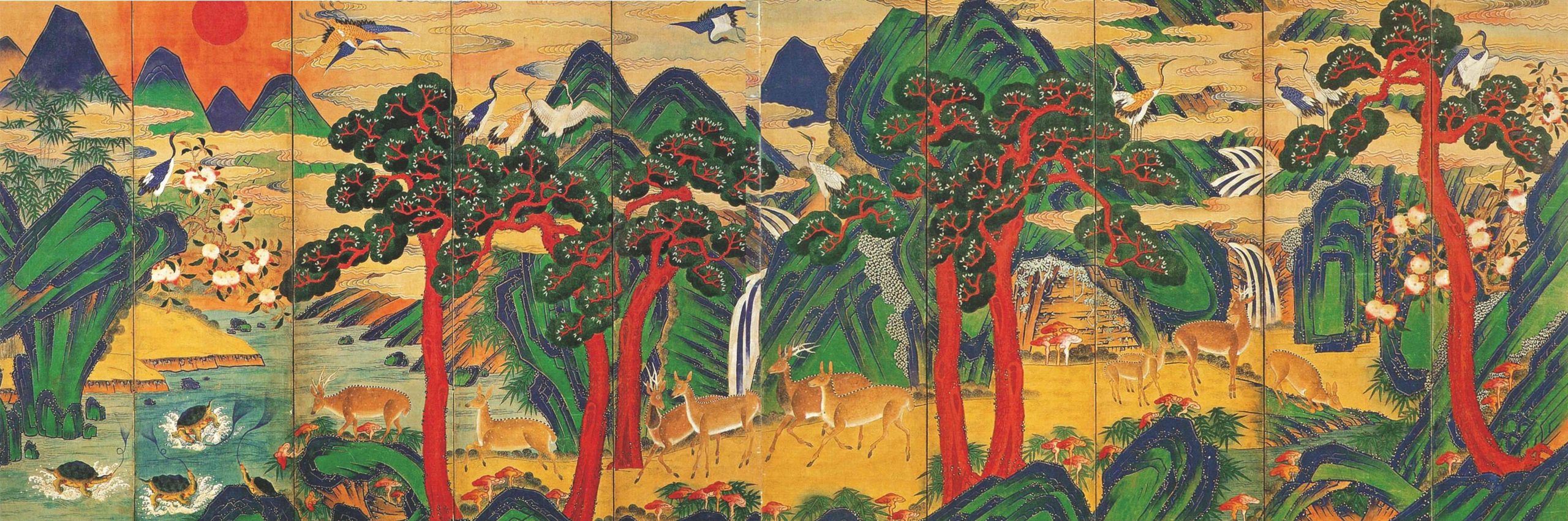 lich su binh phong folding screen history paravent