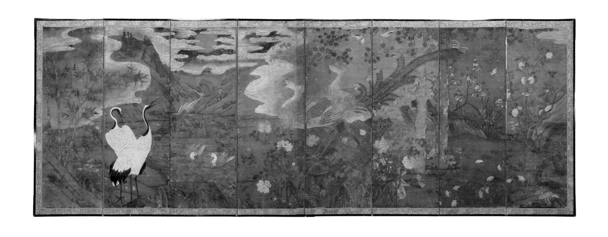 lich su folding screen history paravent