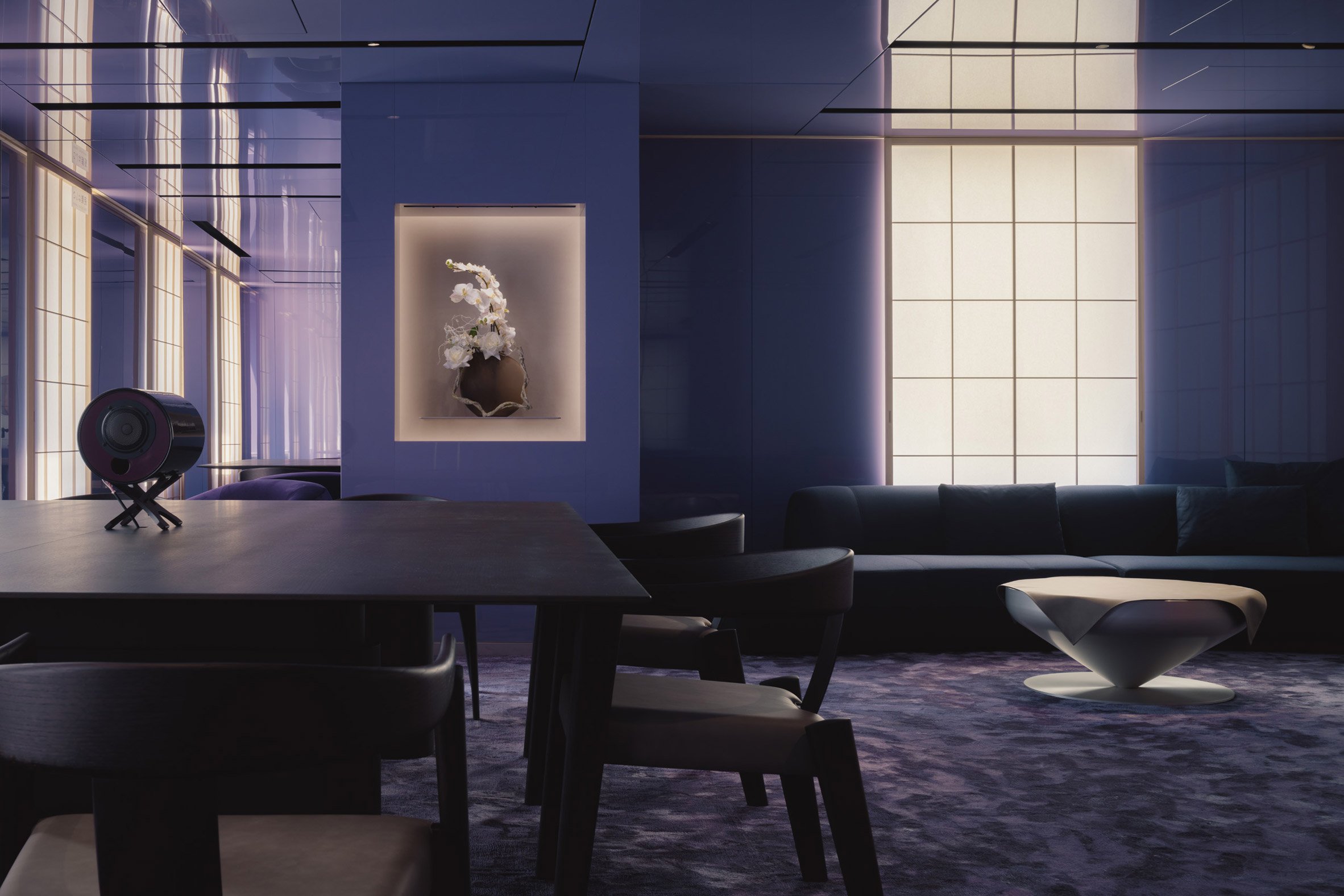 mau tim ginza lounge edo noi that nhat ban duong dai