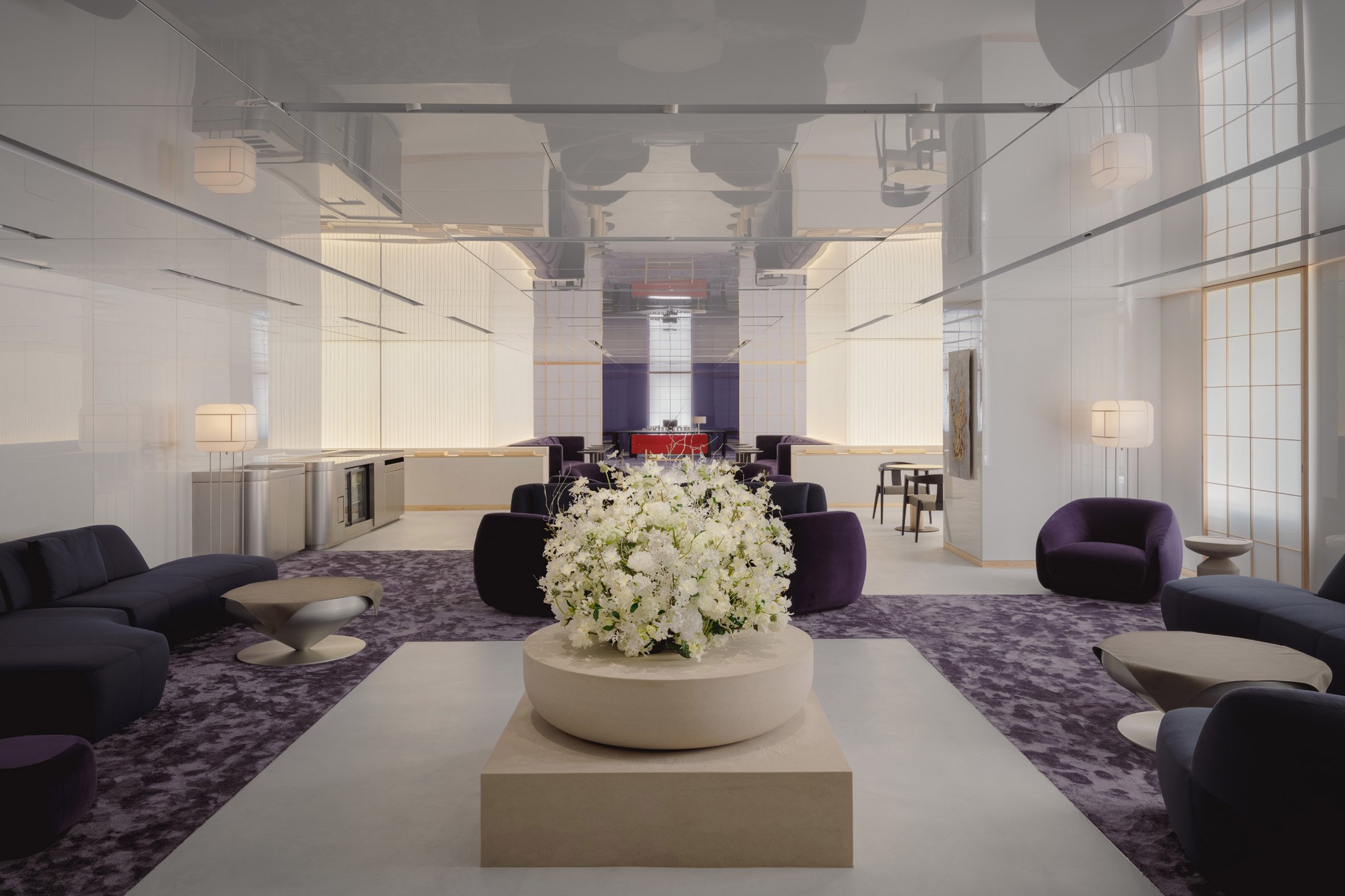 phong cho ginza lounge edo noi that nhat ban duong dai phong khach