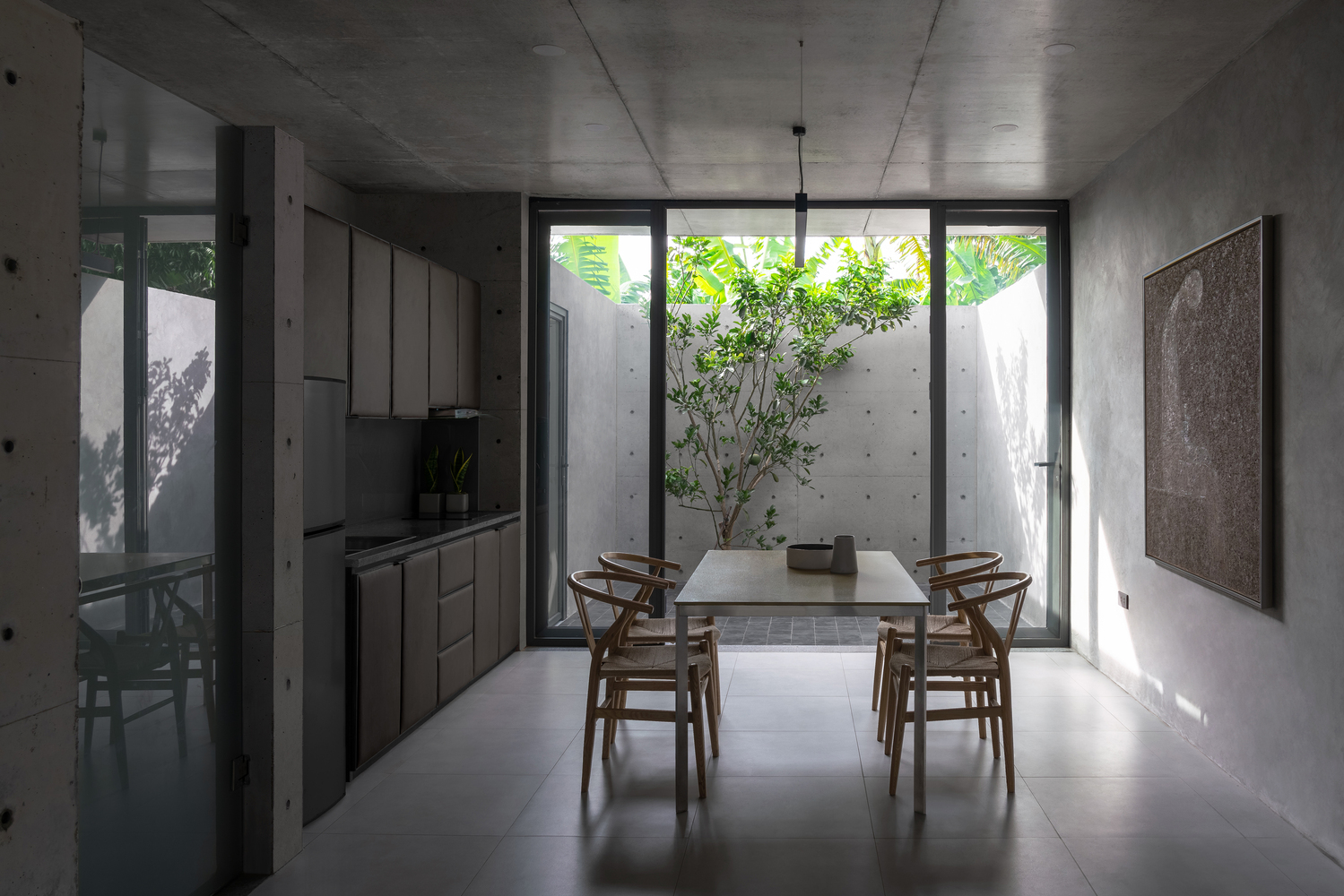 duyen ha Nguyen Thanh Trung Architects noi that nha bep