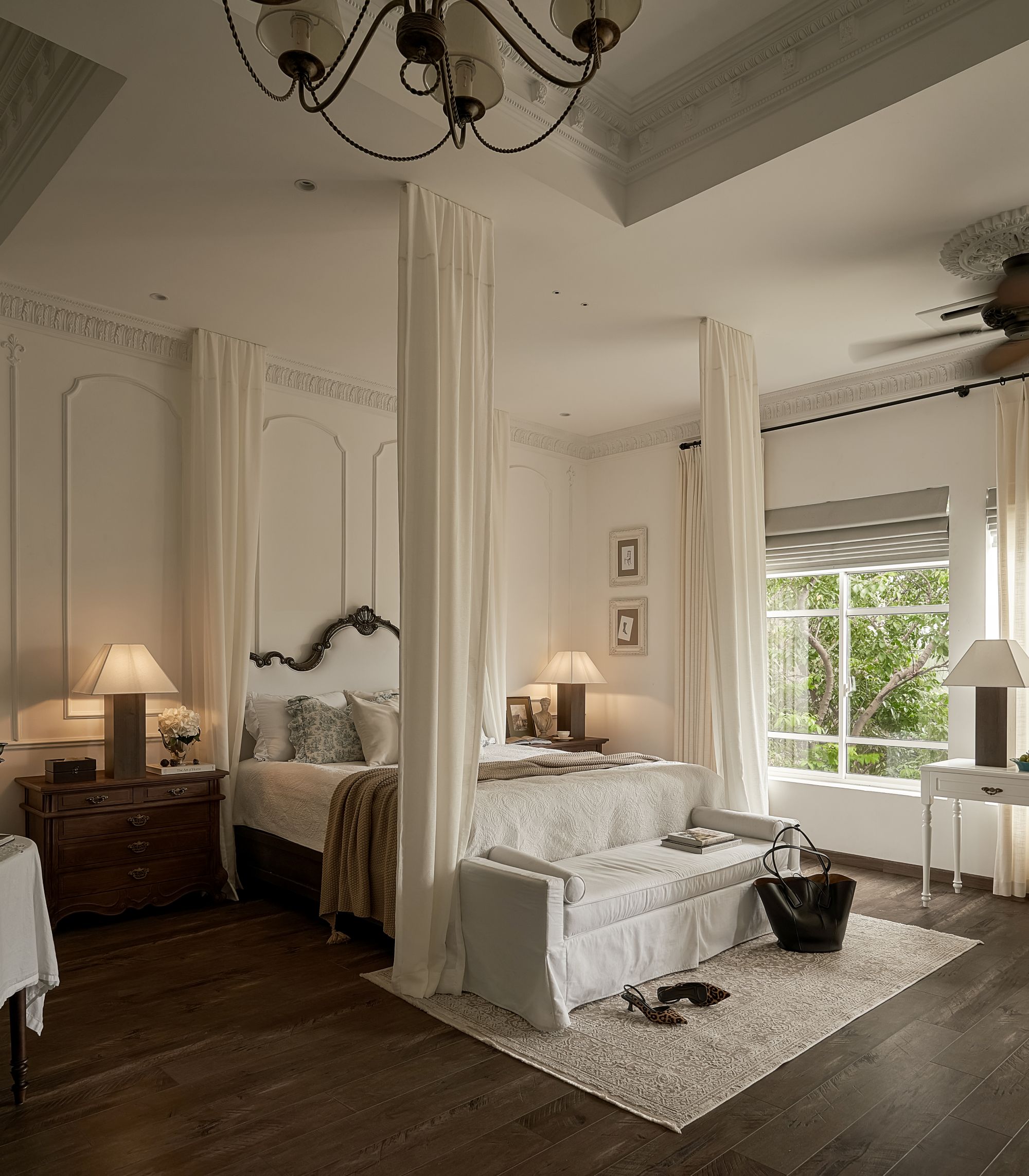 noi that co dien phong ngu len decor