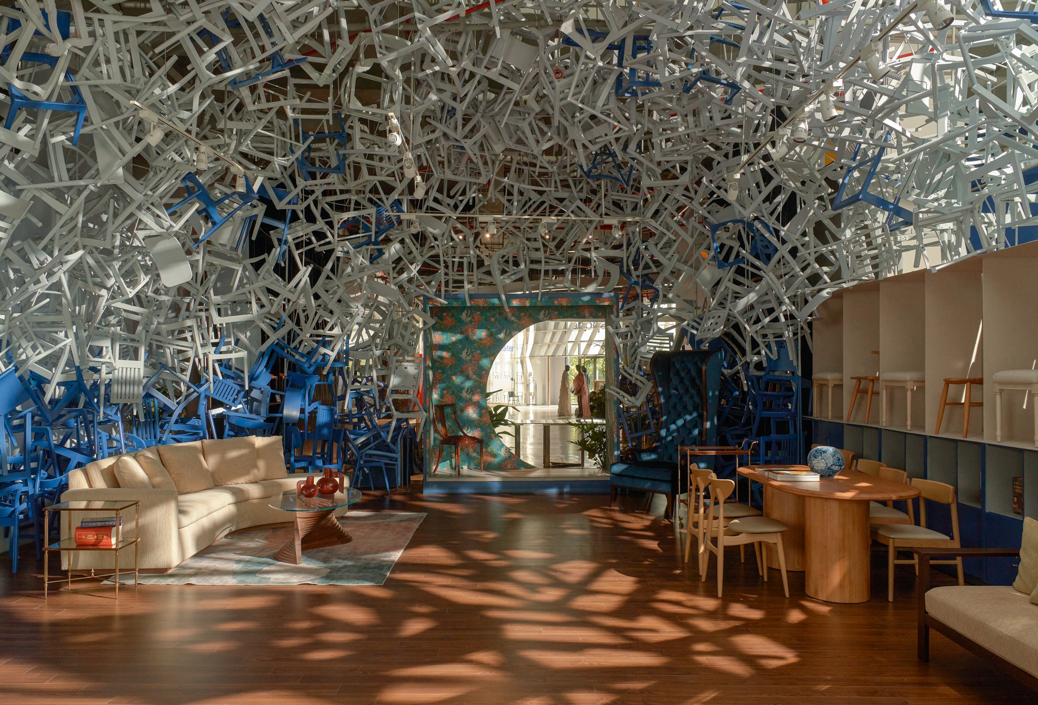 pop up office mua bon elle decoration dulux dspace sky dome atelier thoa