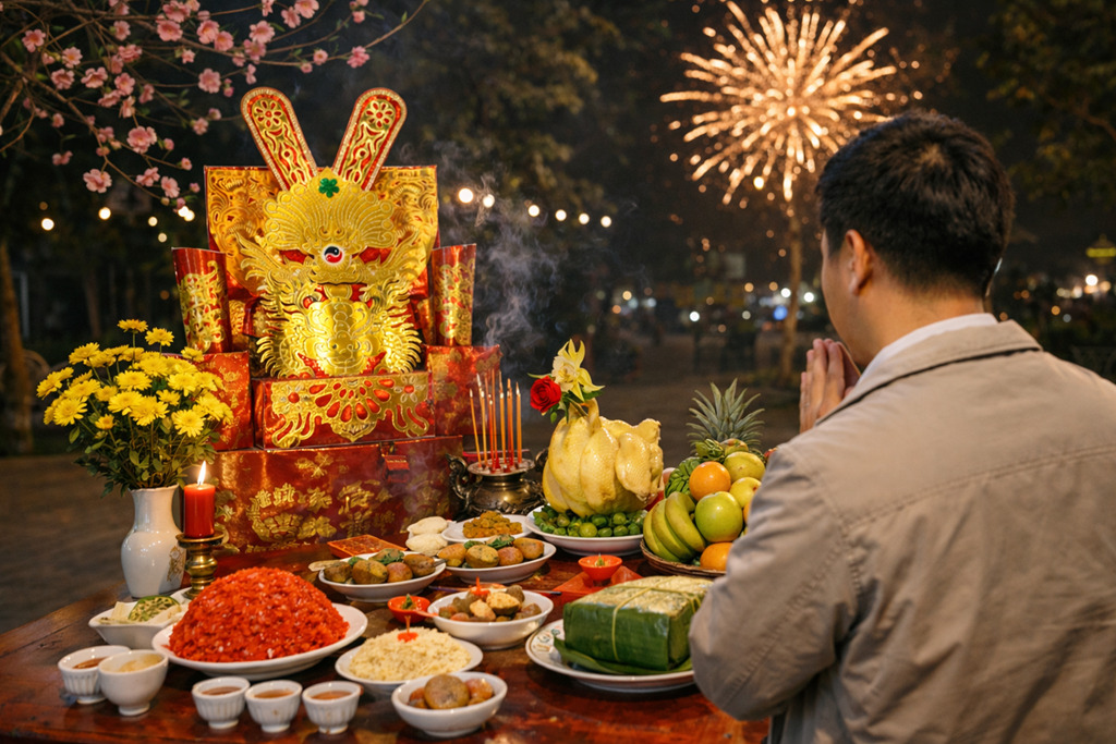 giao thua nhung phong tuc ngay tet