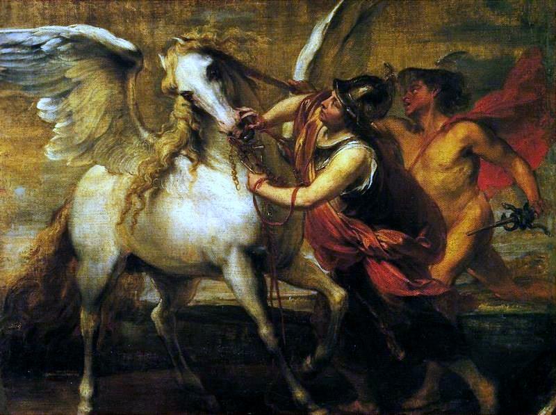 Bellerophon Taming Pegasus Paolo Veronese tranh ngua phuc hung