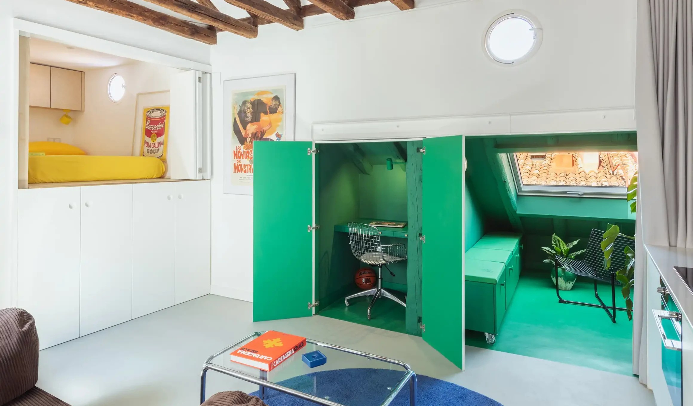 can ho ap mai madrid noi that phong khach Midori Arquitectura