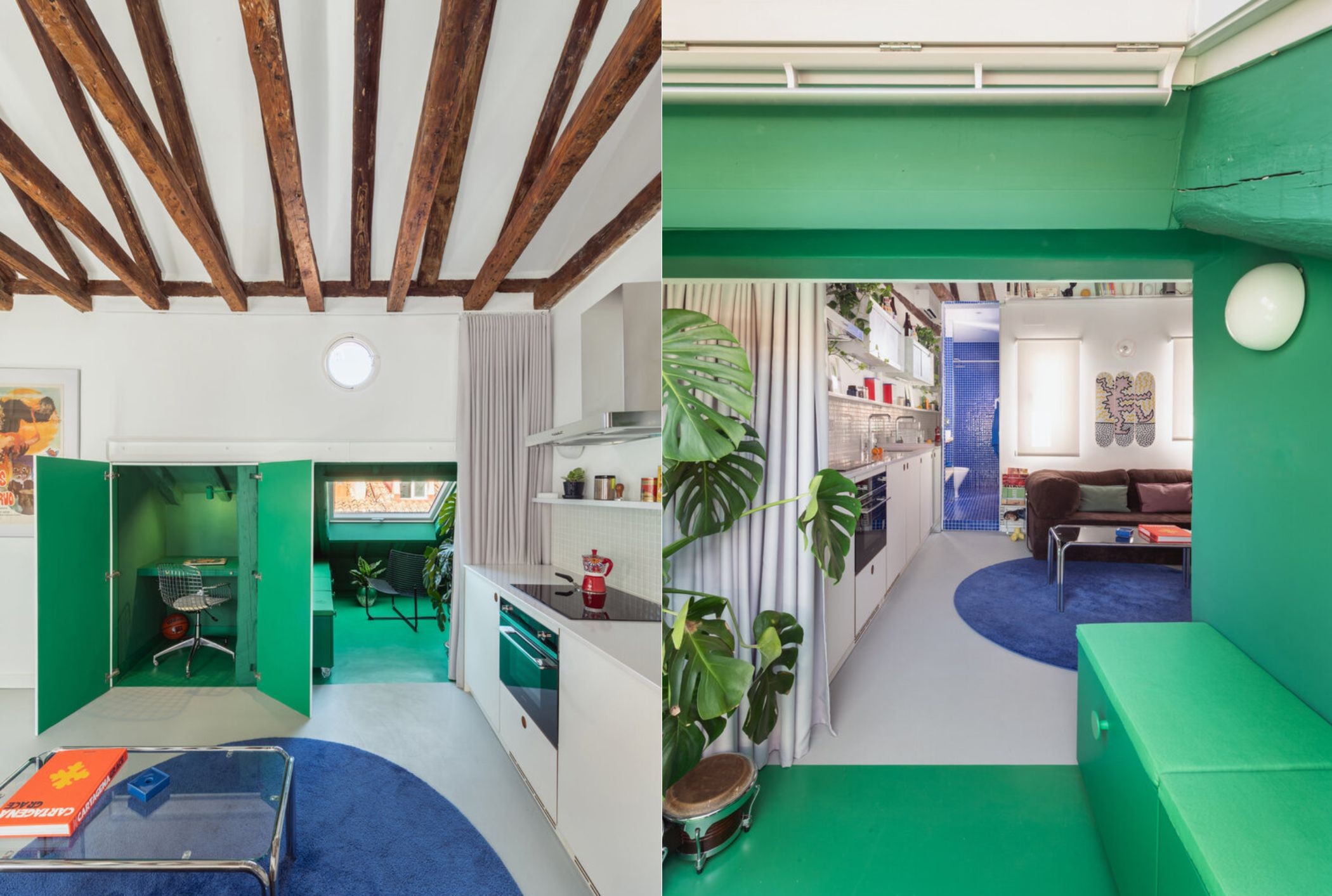 apartment madrid noi that phong khach Midori Arquitectura