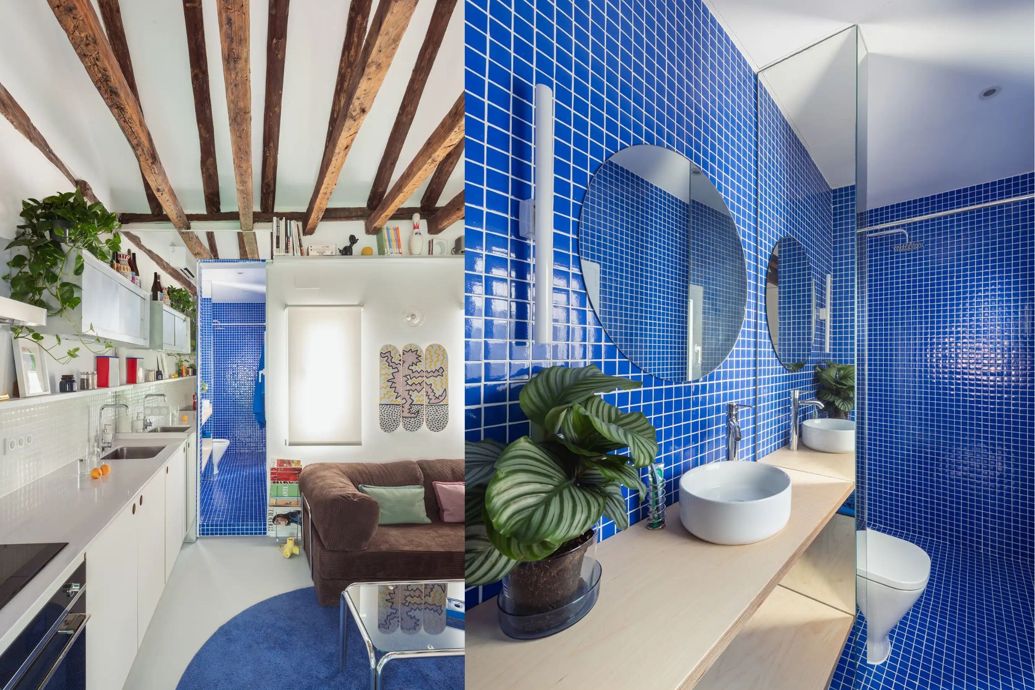 apartment phong tam mosaic madrid noi that phong khach Midori Arquitectura