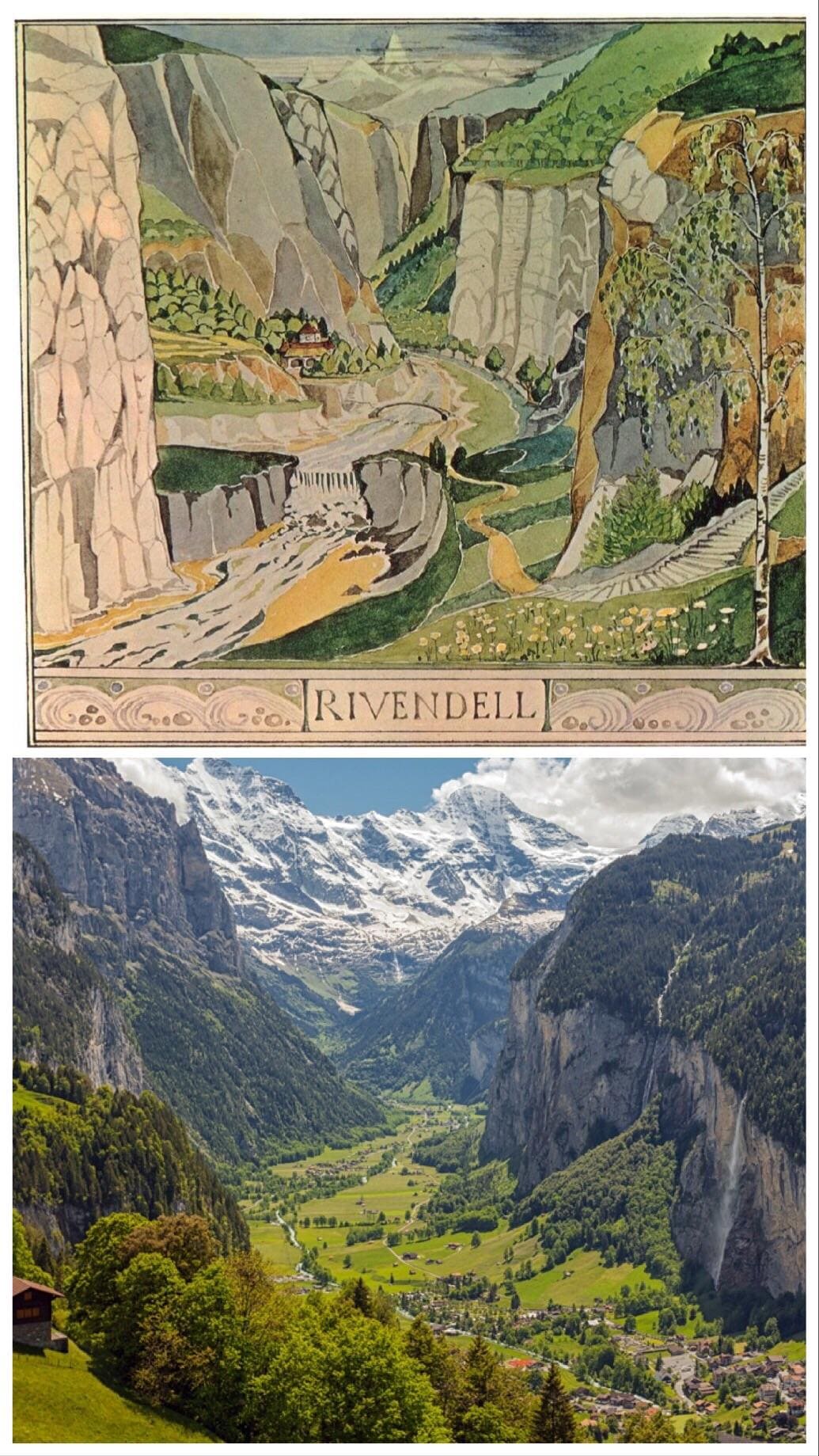 Alps Bernese Lauterbrunnen Valley Bernese Oberland Switzerland Swiss